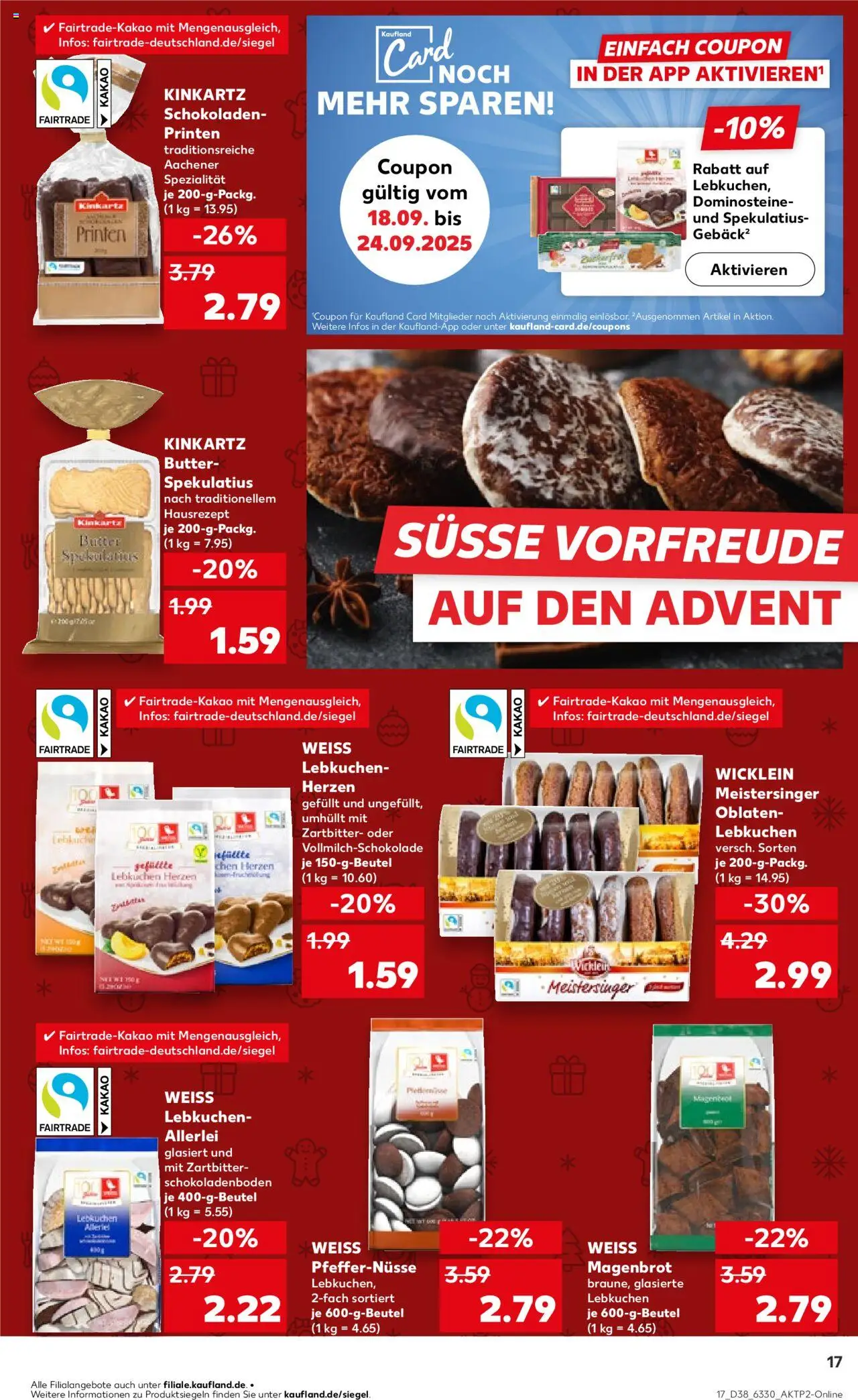 Kaufland Prospekt 	 – gültig ab 18.09.2025 | Seite: 17 | Produkte: Butter