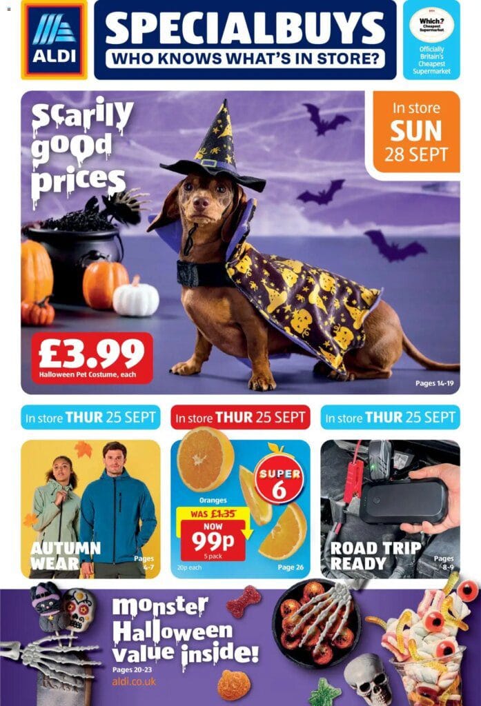 Aldi – Weekly offers UK Specialbuys (26/09/2025 – 28/09/2025) – Offers Online