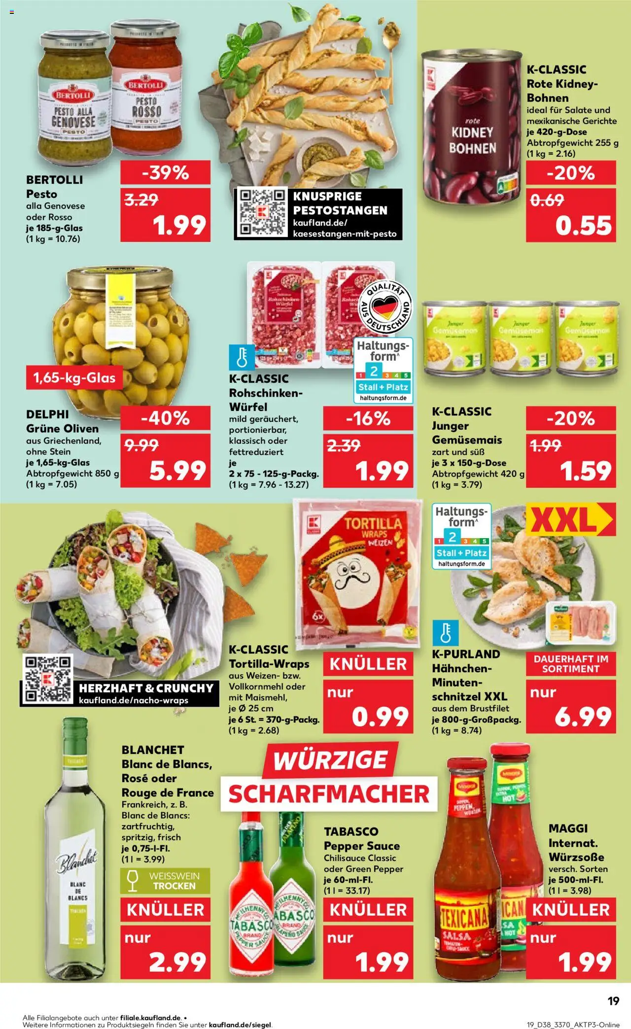 Kaufland prospekt Berlin	 – gültig ab 18.09.2025 | Seite: 19 | Produkte: Hahnchen, Maggi, Weißwein, Rouge
