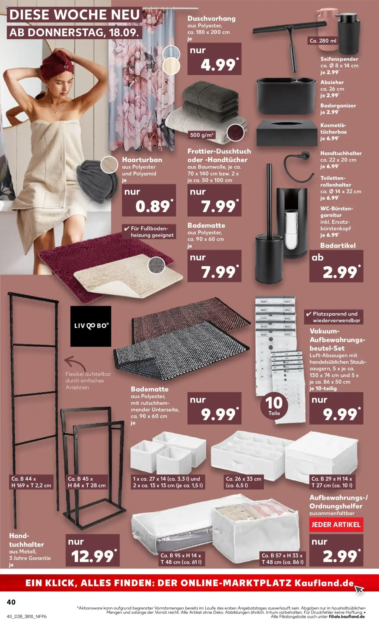 Kaufland prospekt Berlin	 – gültig ab 18.09.2025 | Seite: 40 | Produkte: Box, Seifenspender, Handtuchhalter