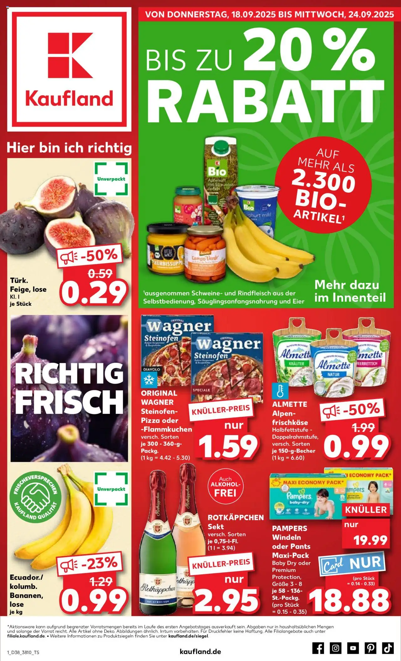 Prospekt von Kaufland Donnerstag, 18. September