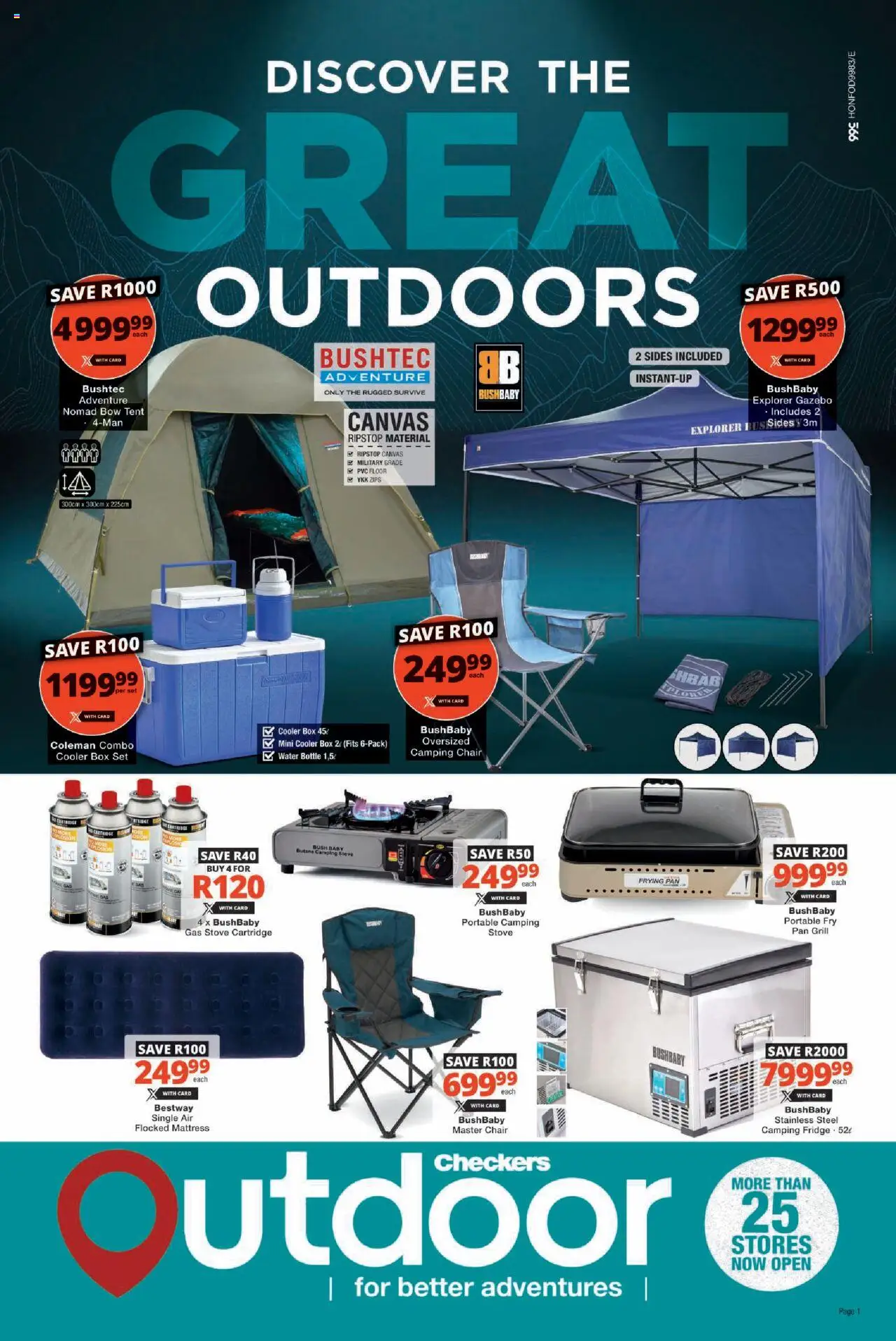 Checkers – Outdoor August Month-End Promotion (25/08/2025 – 21/09/2025) → Online Catalogue