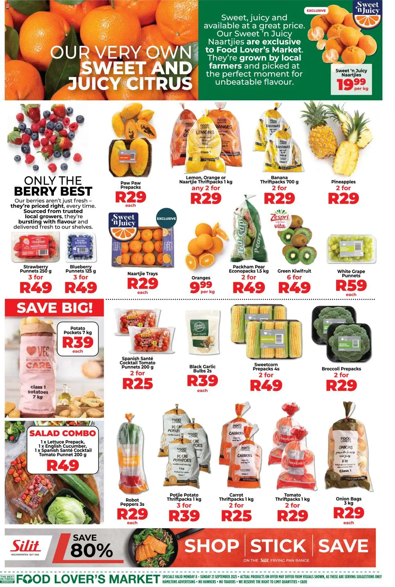New Food Lover's Market catalogue – valid from 08.09.2025 | Page: 2 | Products: Pears, Carrots, Potatoes, Onions