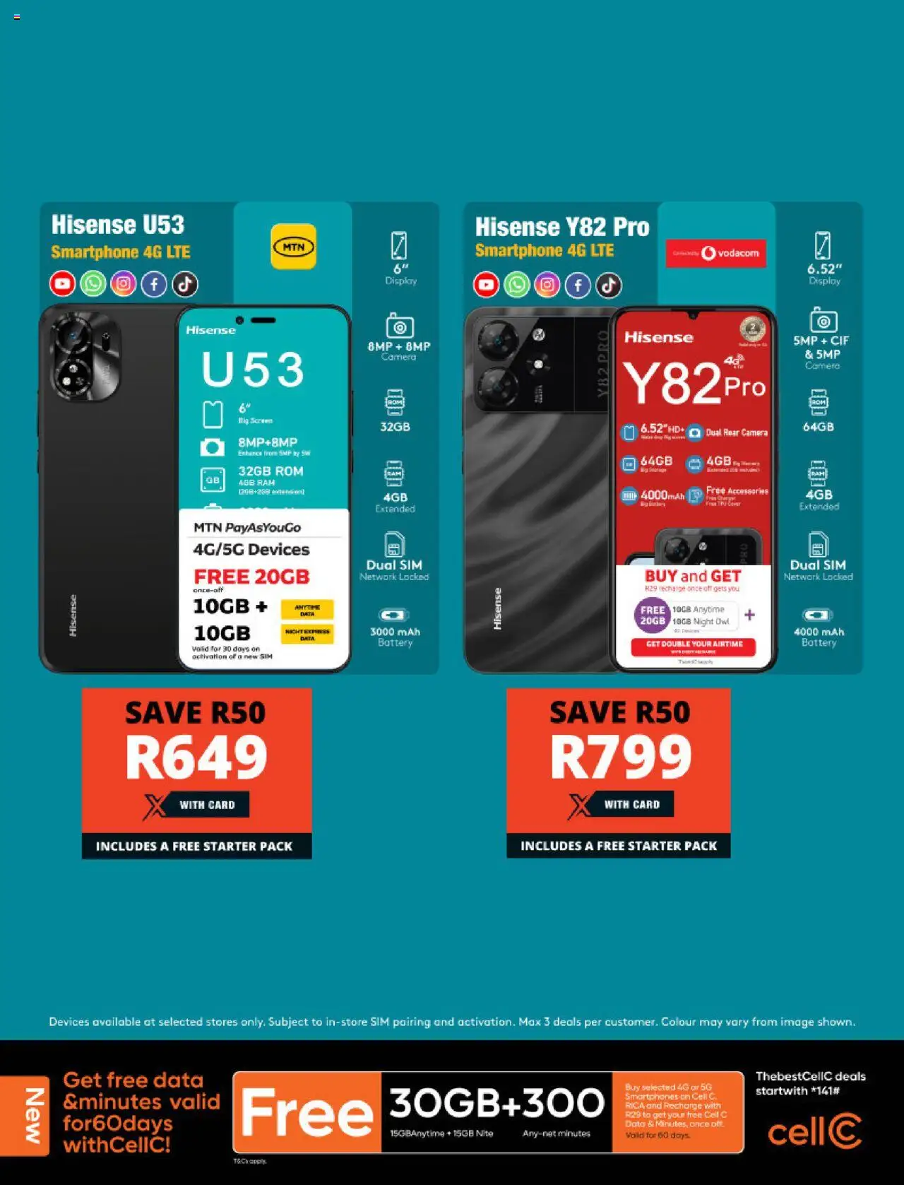 New Checkers catalogue – valid from 25.08.2025 | Page: 3 | Products: Data, Smartphone, Camera, Battery