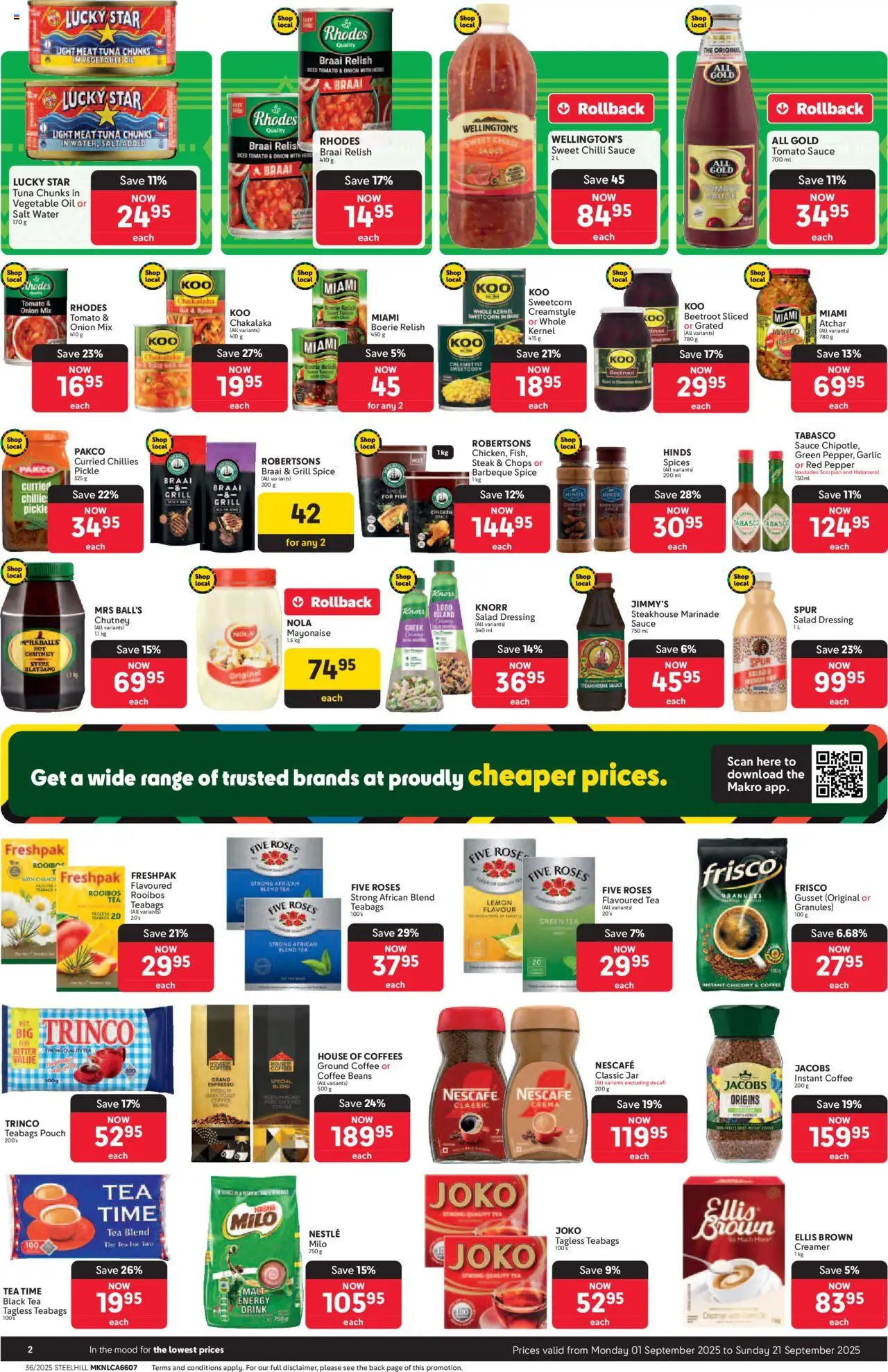 New Makro catalogue – valid from 01.09.2025 | Page: 2 | Products: Tuna, Grill, Oil, Marinade