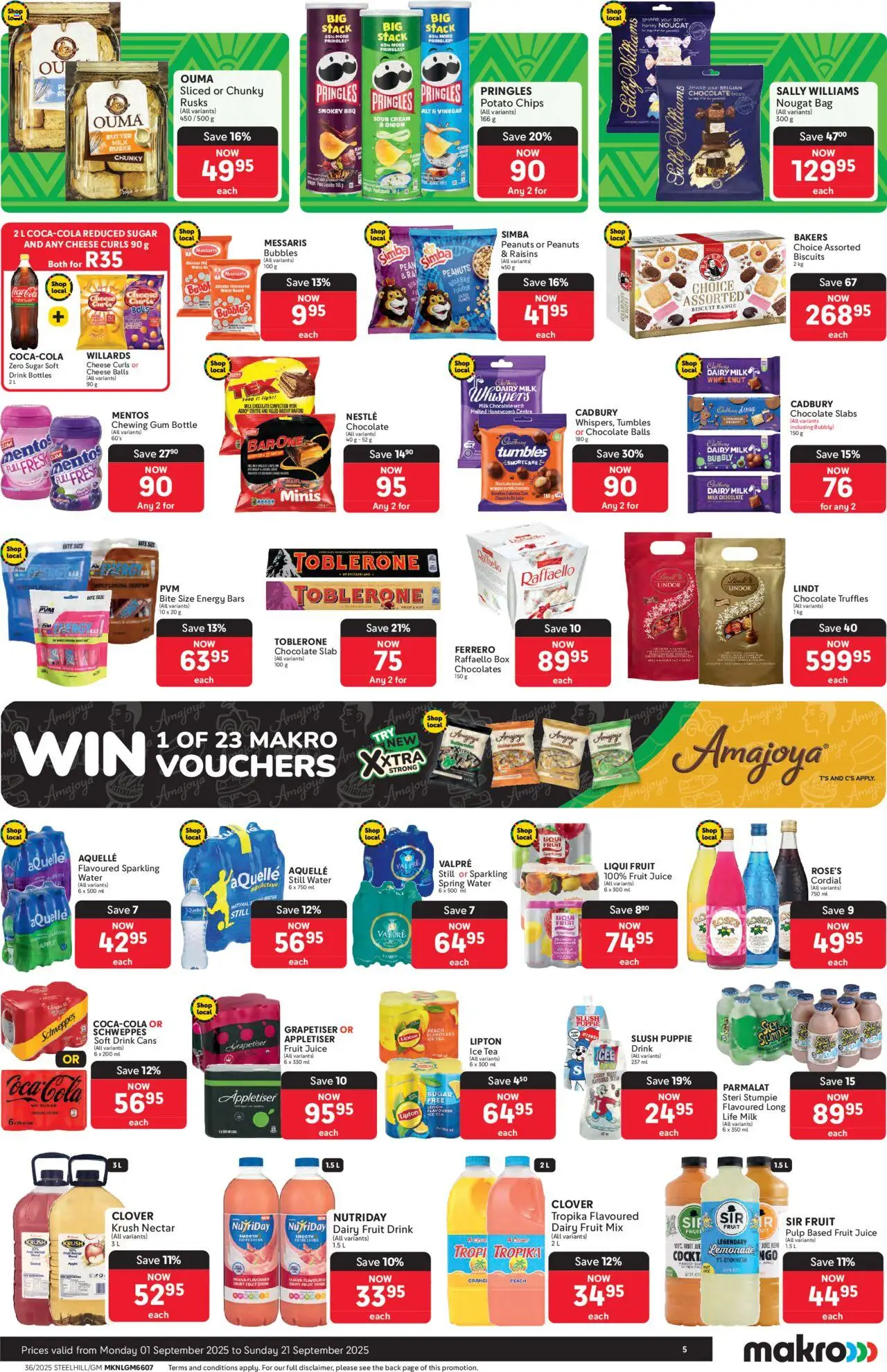 New Makro catalogue – valid from 01.09.2025 | Page: 5 | Products: Light, Vinegar, Tea, Peanuts