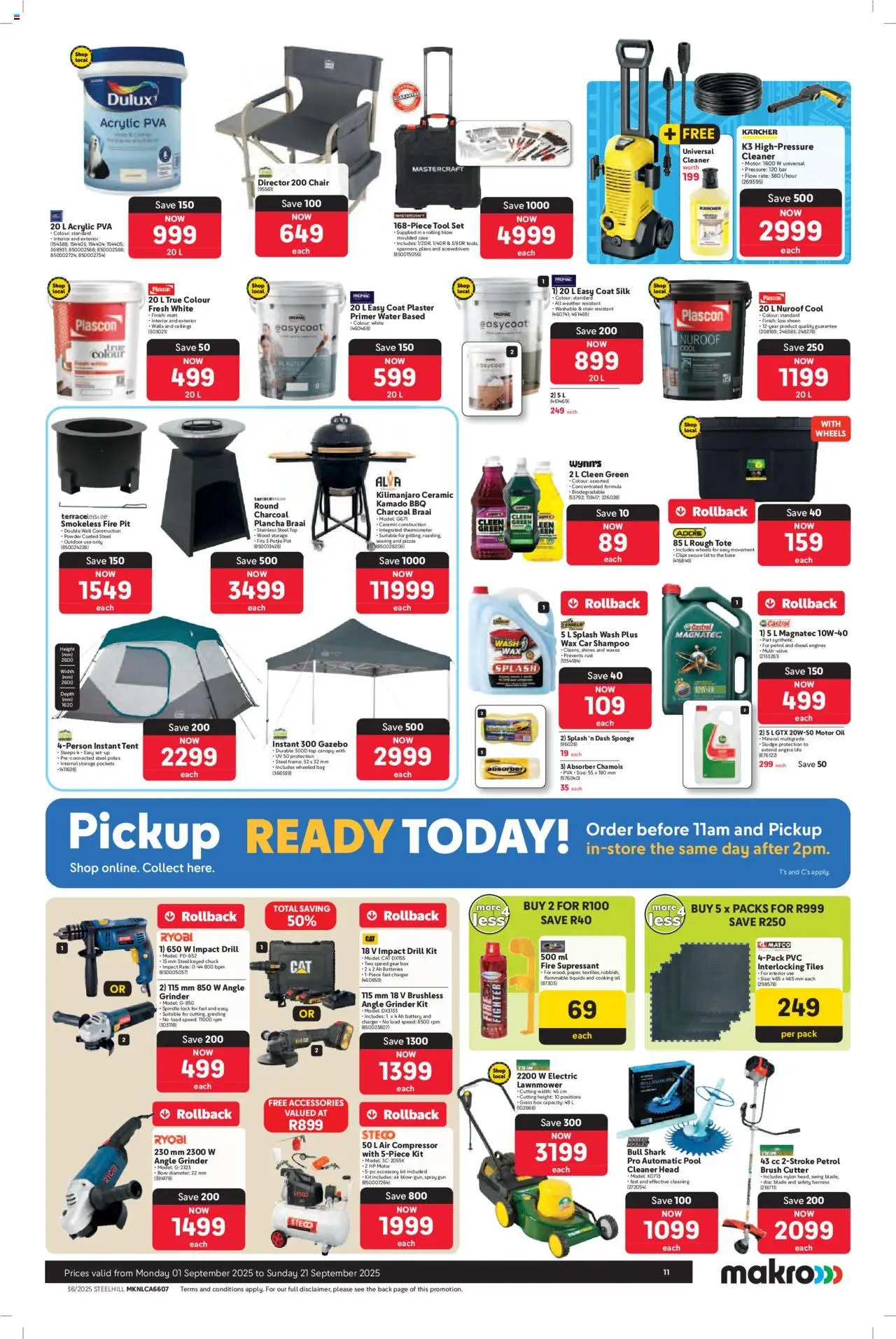 New Makro catalogue – valid from 01.09.2025 | Page: 11 | Products: Coat, Bag, Lock, Drill