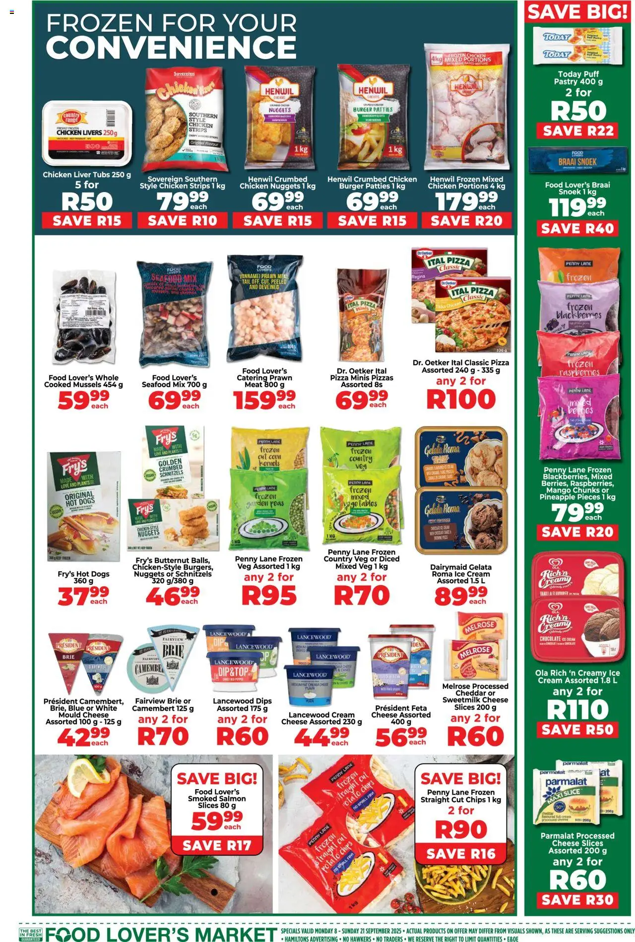 New Food Lover's Market catalogue – valid from 08.09.2025 | Page: 5 | Products: Drone, Ice cream, Sauce, Seafood