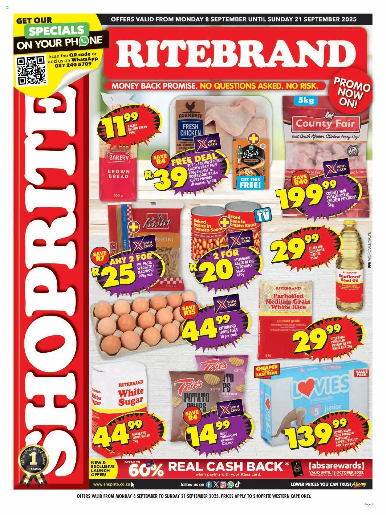 Shoprite Western Cape – Ritebrand Savings  (08/09/2025 – 21/09/2025) → Online Catalogue