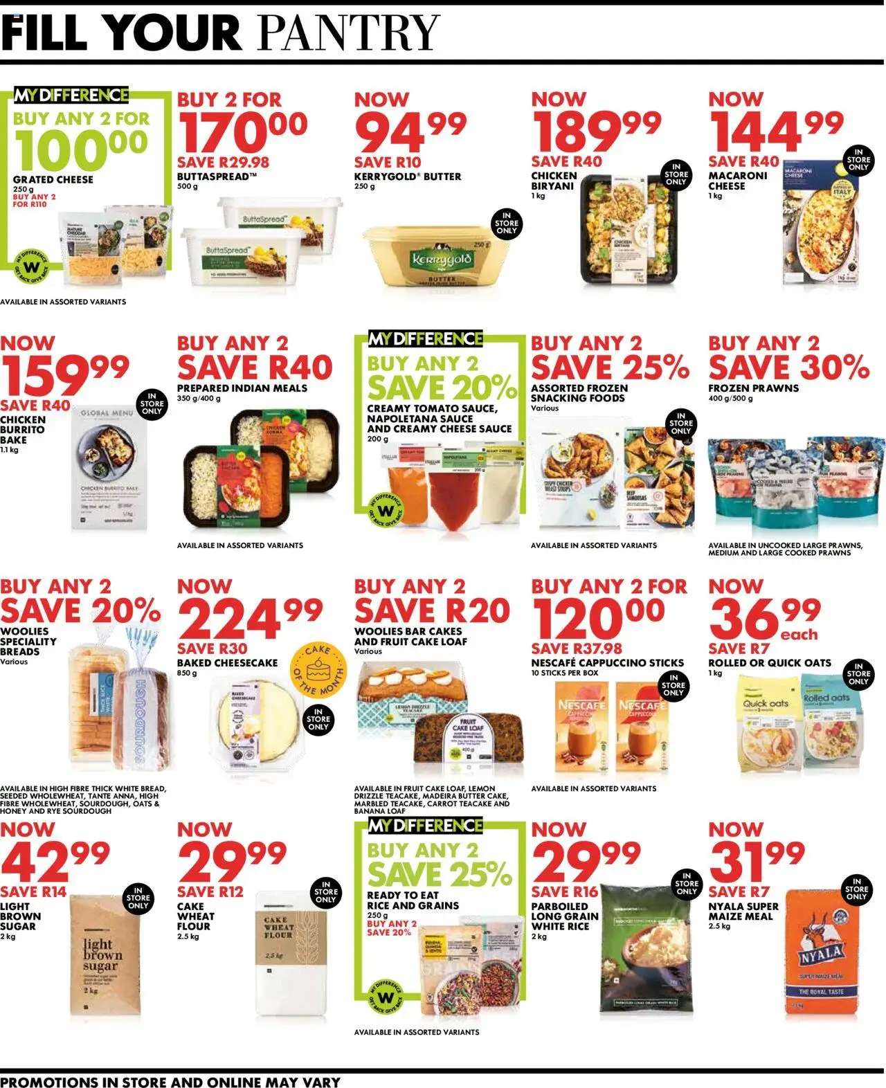 New Woolworths catalogue – valid from 08.09.2025 | Page: 4 | Products: Flour, Cheese, Light, Lemon