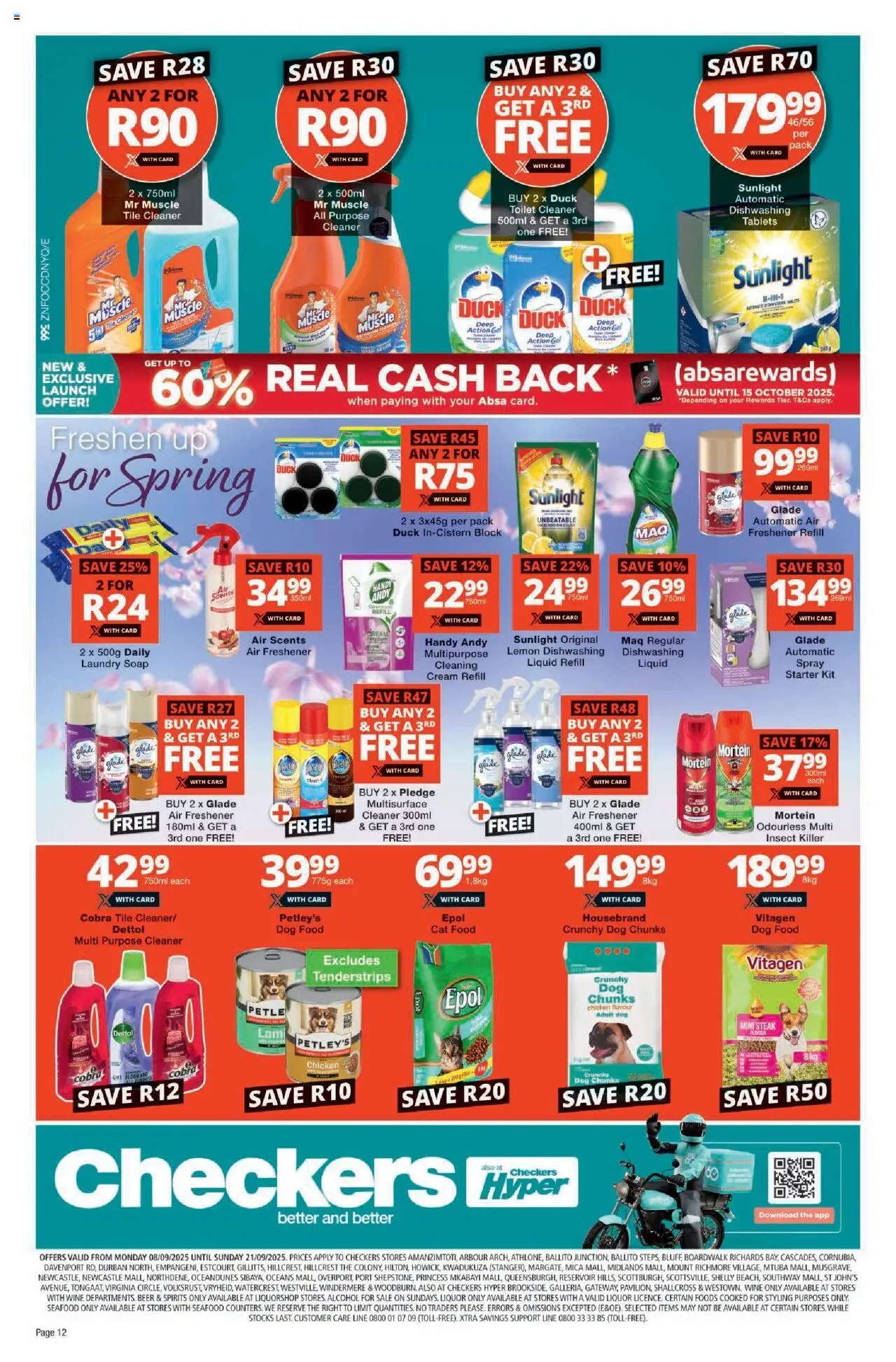 New Checkers catalogue – valid from 08.09.2025 | Page: 12 | Products: Steak, Soap, Lemon, Cat food