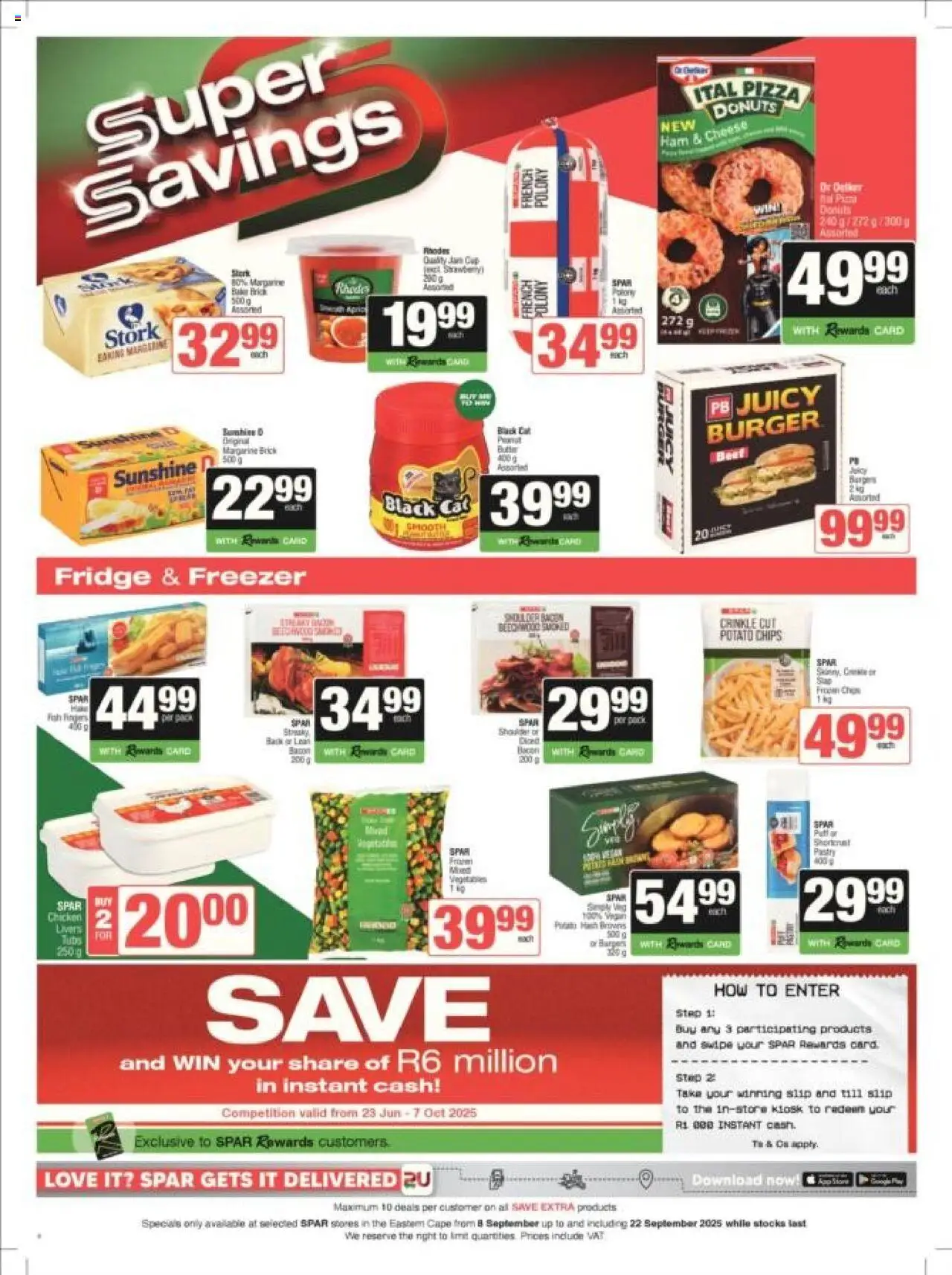 New Spar catalogue – valid from 08.09.2025 | Page: 4 | Products: Freezer, Fridge, Chips, Beet