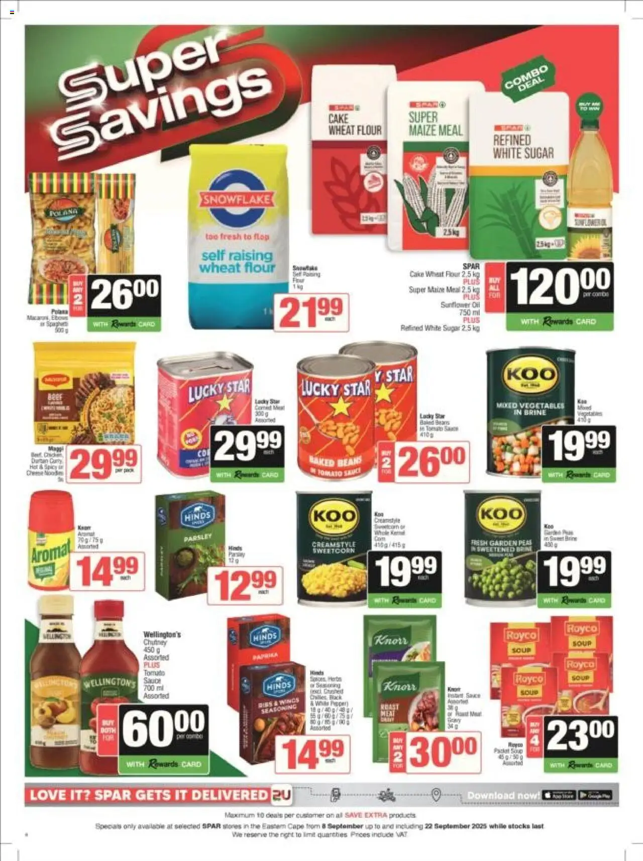 New Spar catalogue – valid from 08.09.2025 | Page: 6 | Products: Beans, Chutney, Tomato sauce, Gravy