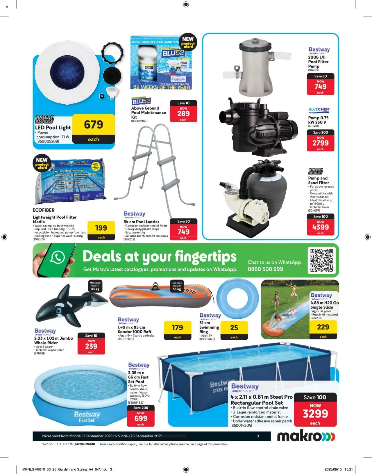 New Makro catalogue – valid from 01.09.2025 | Page: 7 | Products: Frame, Light, Valve, Water