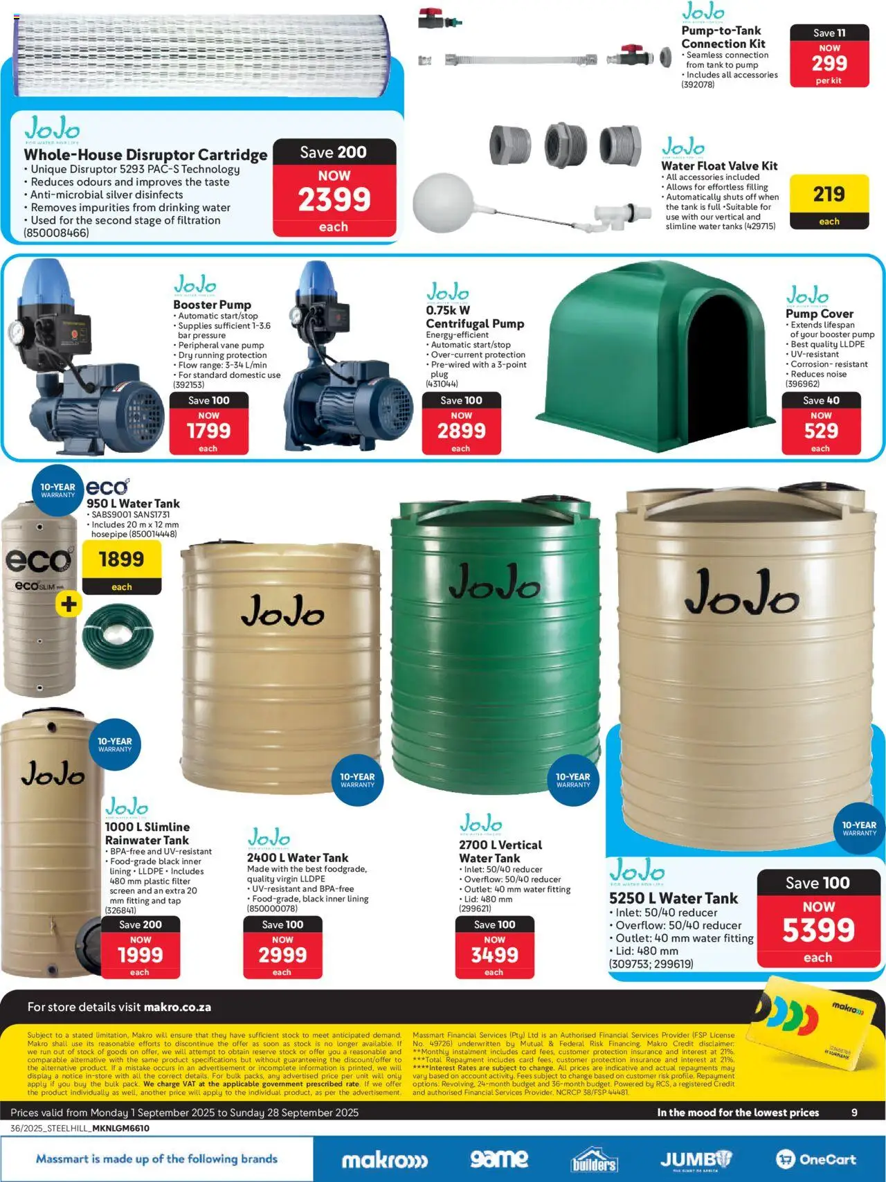 New Makro catalogue – valid from 01.09.2025 | Page: 9 | Products: Cover, Valve, Tap, Stock