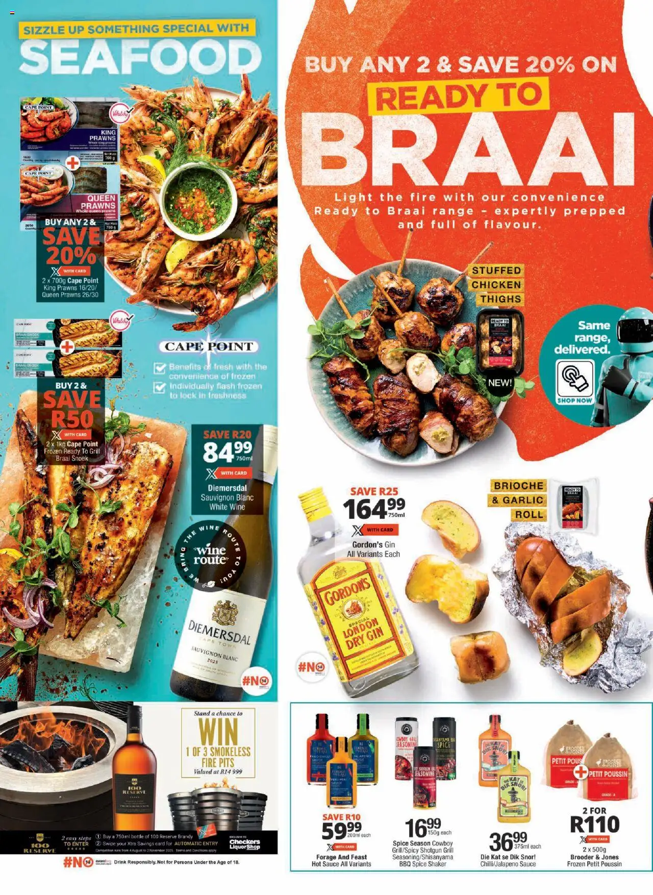 New Checkers catalogue – valid from 15.09.2025 | Page: 2 | Products: Lock, Chicken, Gin, Garlic