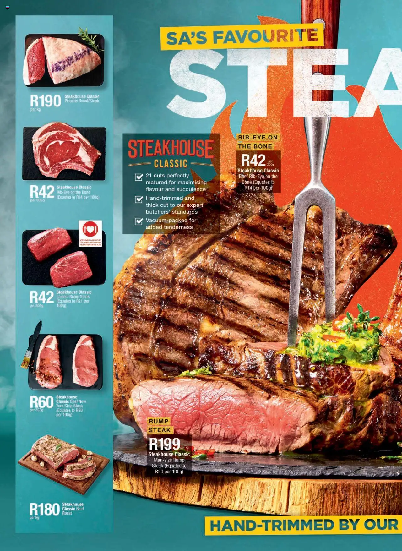 New Checkers catalogue – valid from 15.09.2025 | Page: 4 | Products: Steak, Foundation, Beef