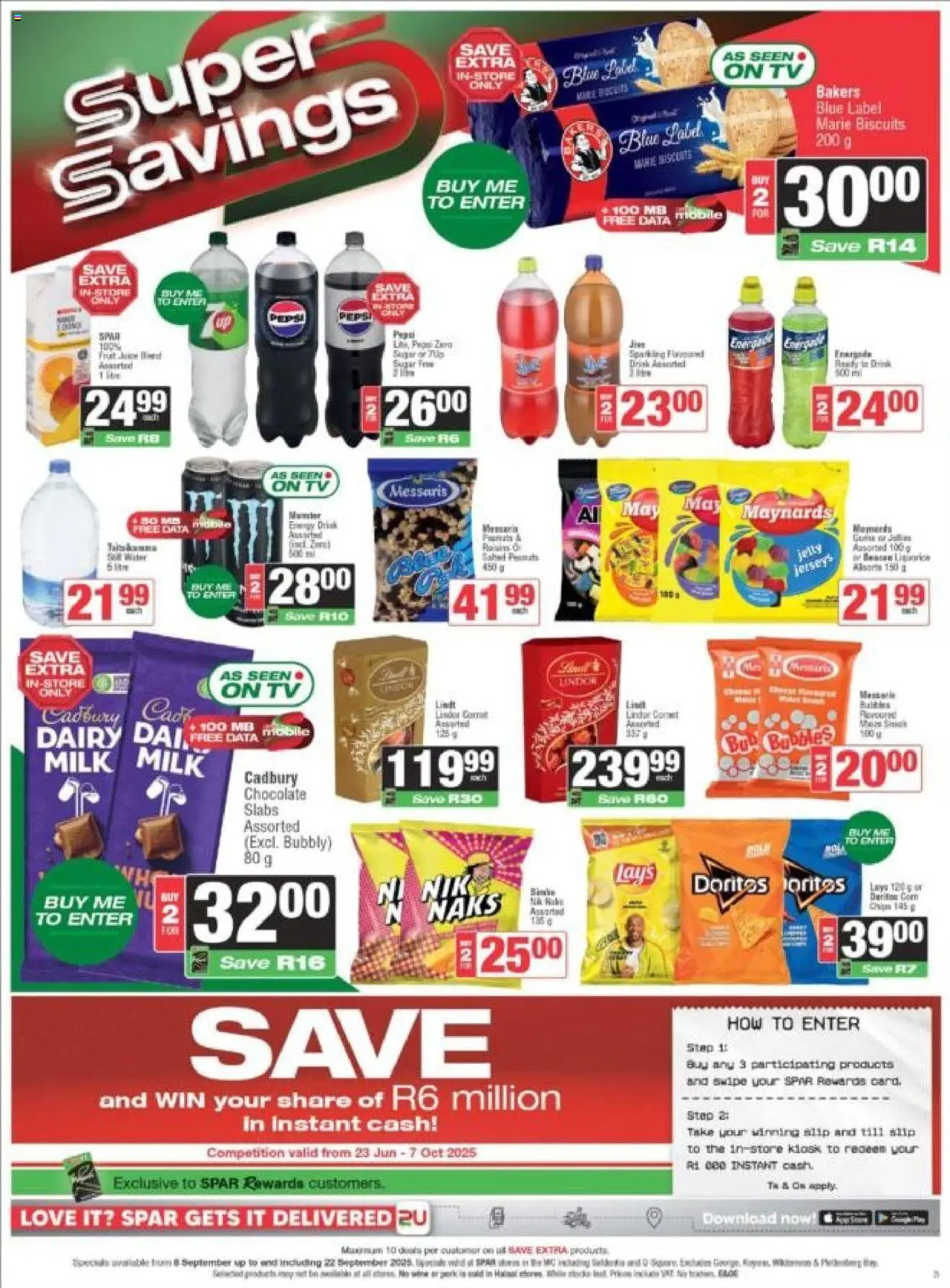 New Spar catalogue – valid from 08.09.2025 | Page: 5 | Products: TV, Chocolate, Fruit, Sugar