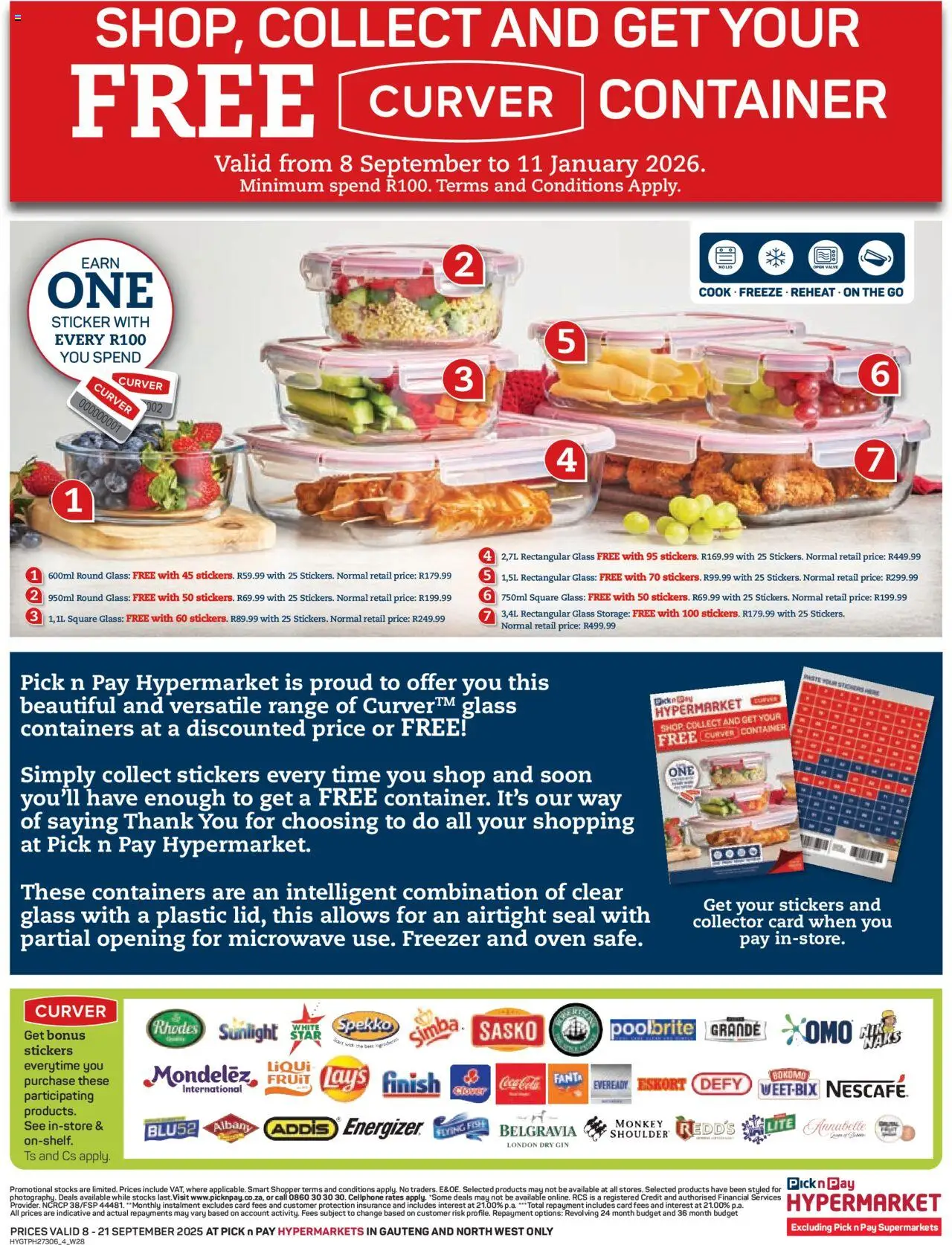 New Pick n Pay catalogue – valid from 08.09.2025 | Page: 3 | Products: Oven, Fish, Fanta, Fruit
