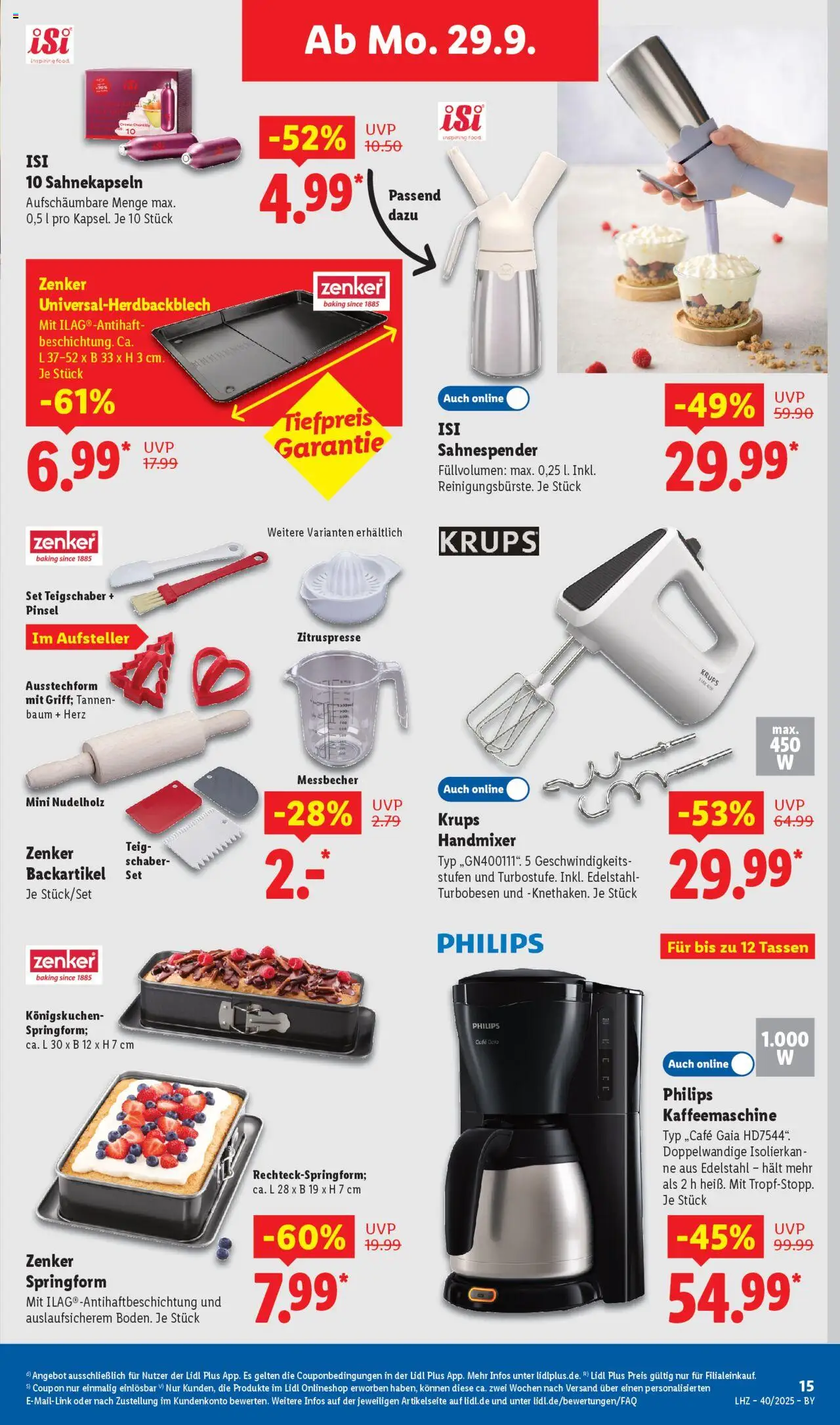 Lidl Prospekt Uffenheim – gültig ab 29.09.2025 | Seite: 7 | Produkte: Philips, Kaffeemaschine, Pinsel, Handmixer