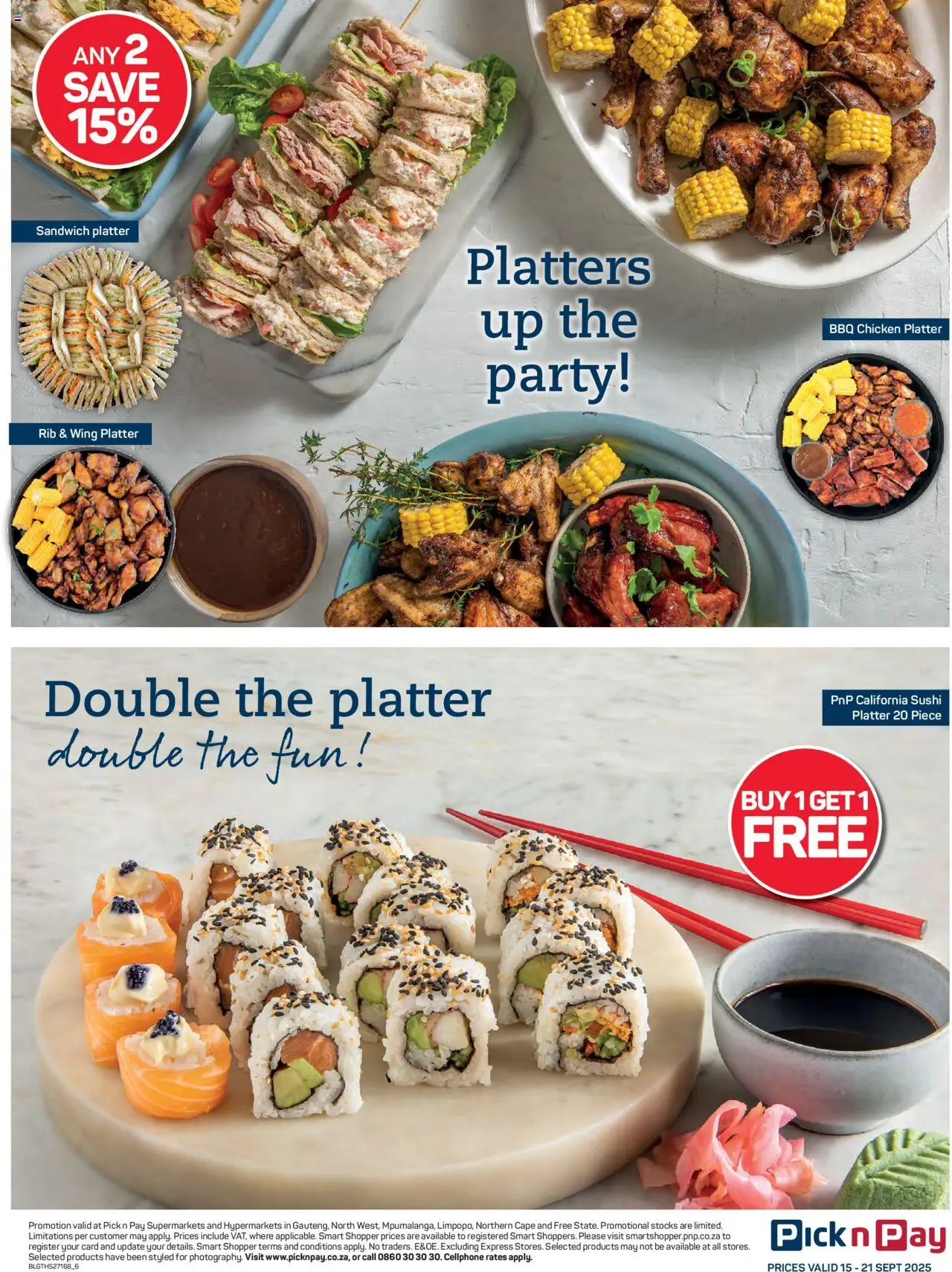 New Pick n Pay catalogue – valid from 15.09.2025 | Page: 6 | Products: Platter, Chicken