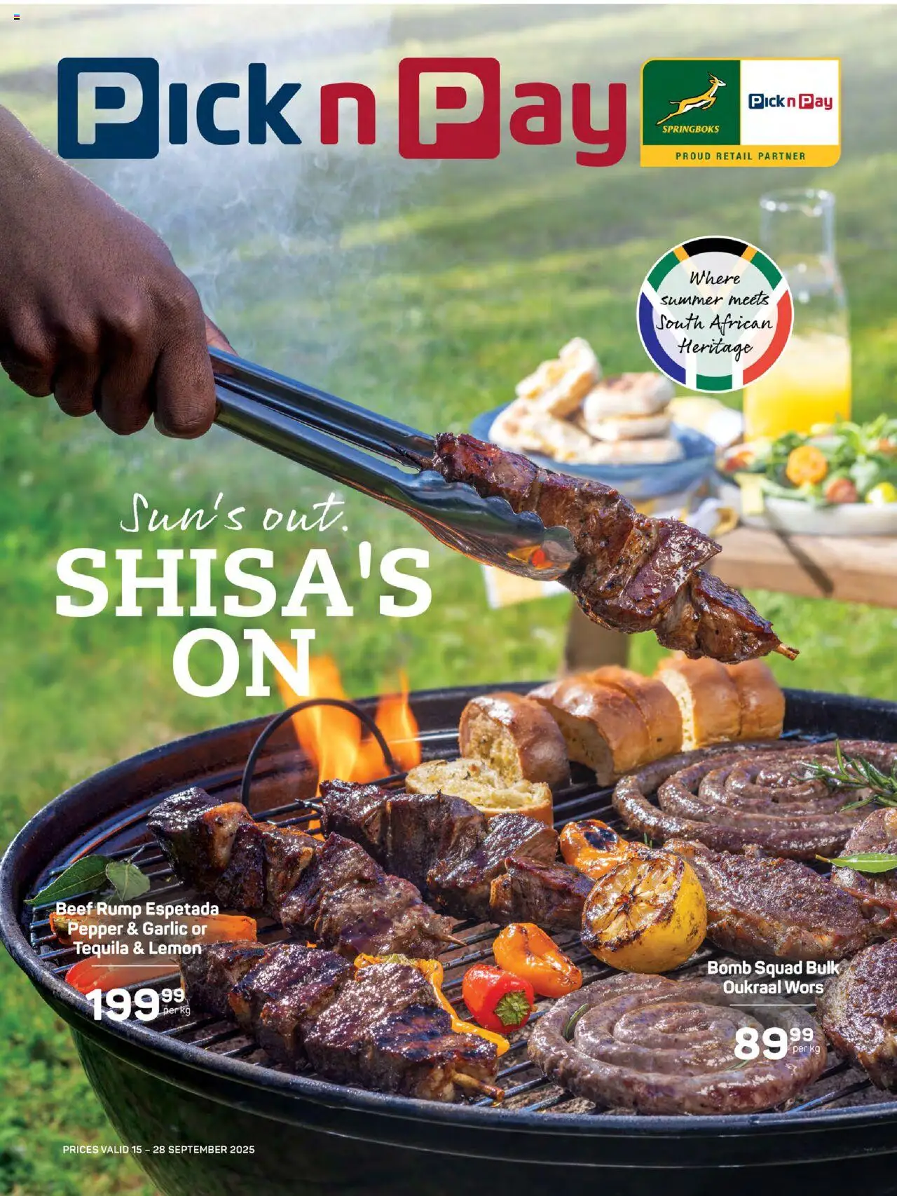 New Pick n Pay catalogue – valid from 15.09.2025 | Page: 1 | Products: Beef, Pepper, Lemon, Garlic