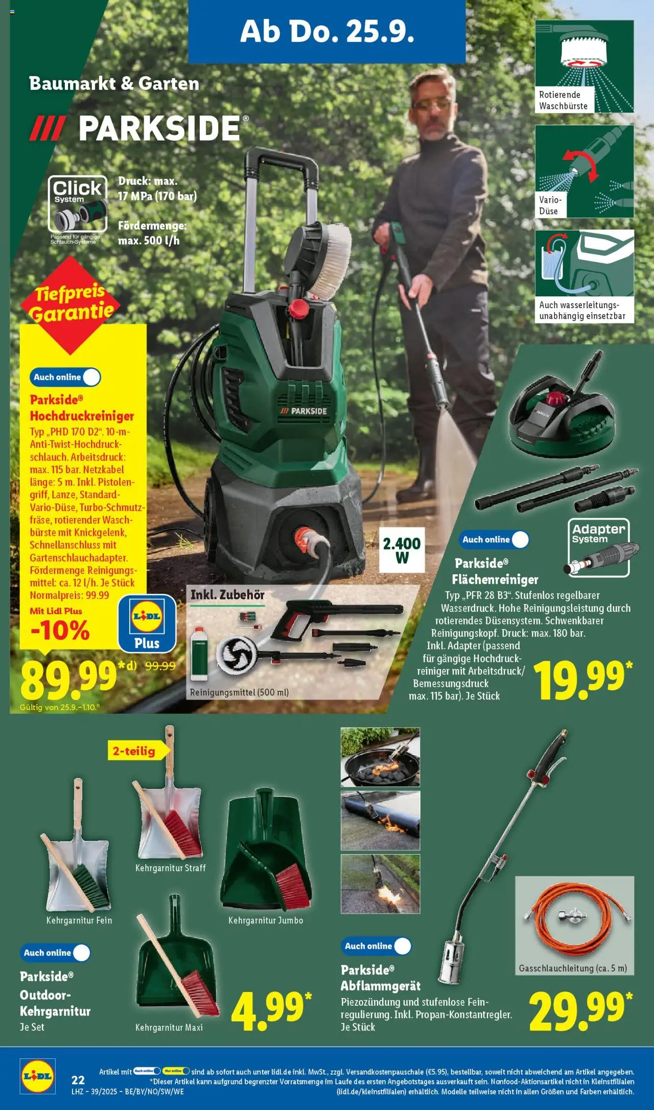 Lidl Prospekt München – gültig ab 22.09.2025 | Seite: 32 | Produkte: Adapter, Bürste, Hochdruckreiniger