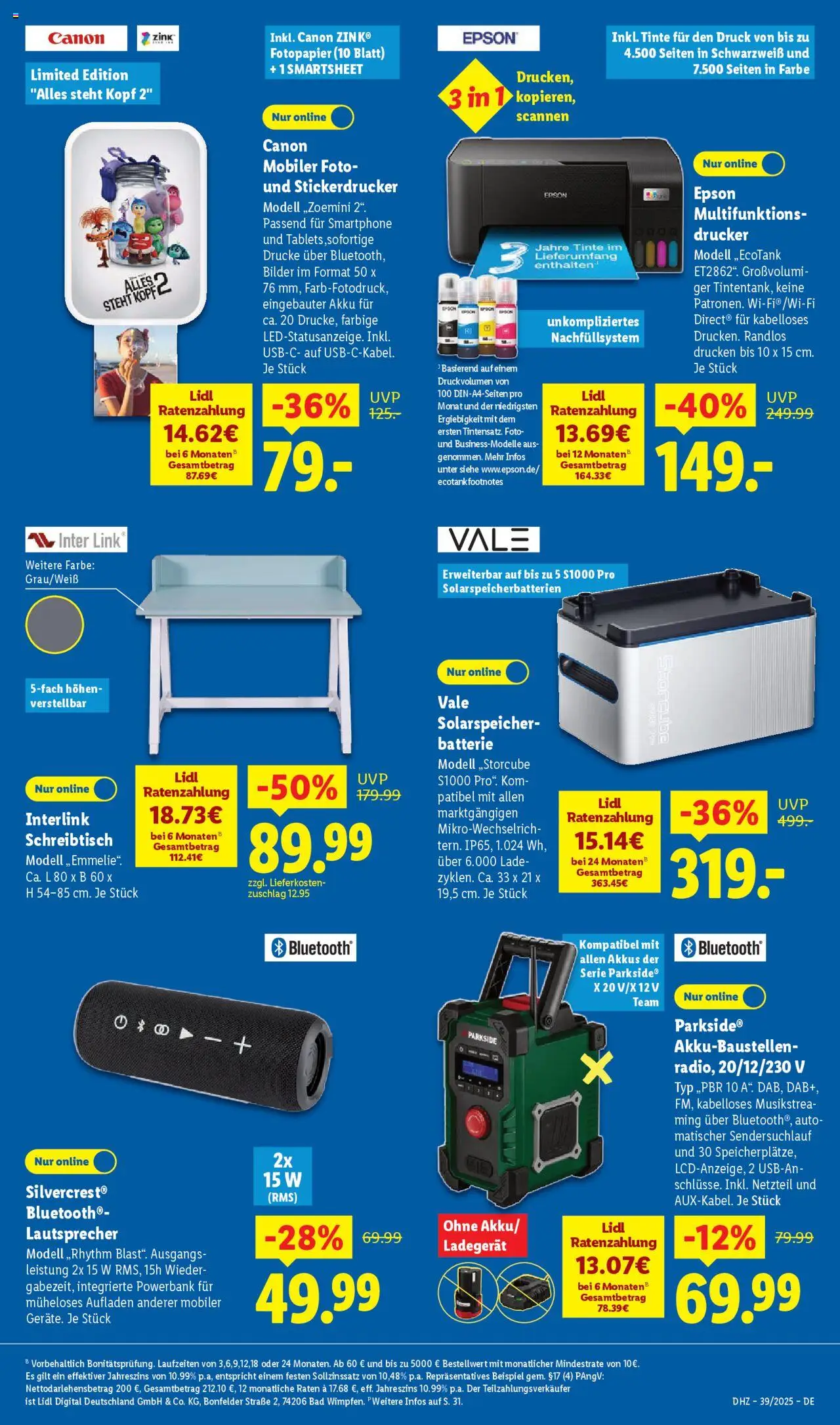Lidl Prospekt München – gültig ab 22.09.2025 | Seite: 41 | Produkte: Lautsprecher, Batterie, Netzteil, Ladegerät