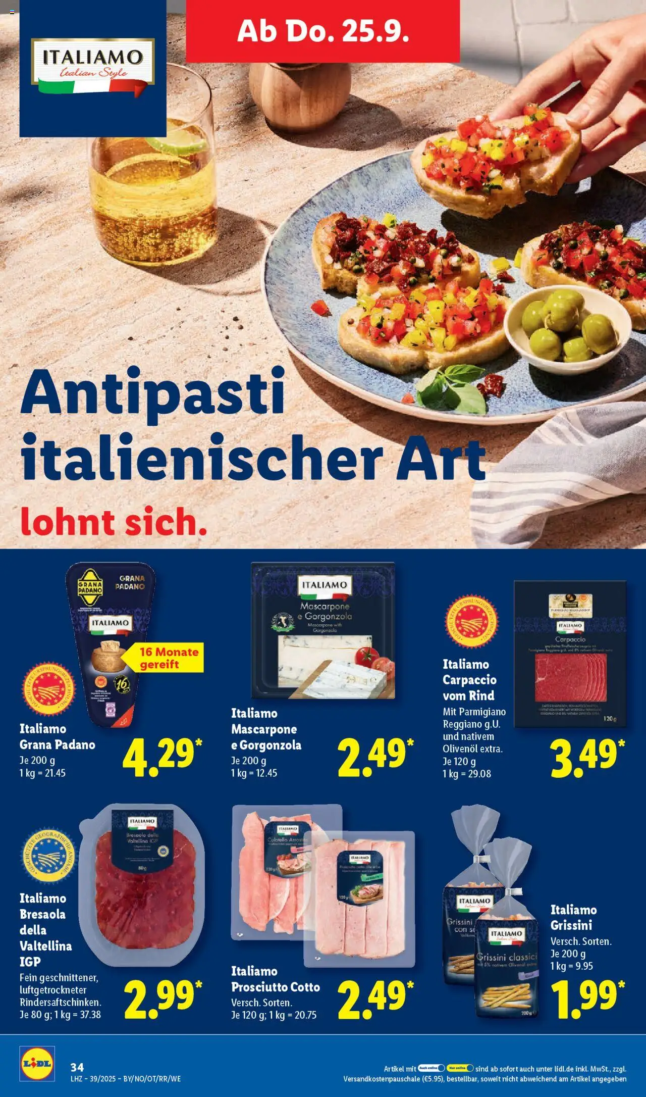 Lidl Prospekt München – gültig ab 22.09.2025 | Seite: 46 | Produkte: Mascarpone, Olivenol