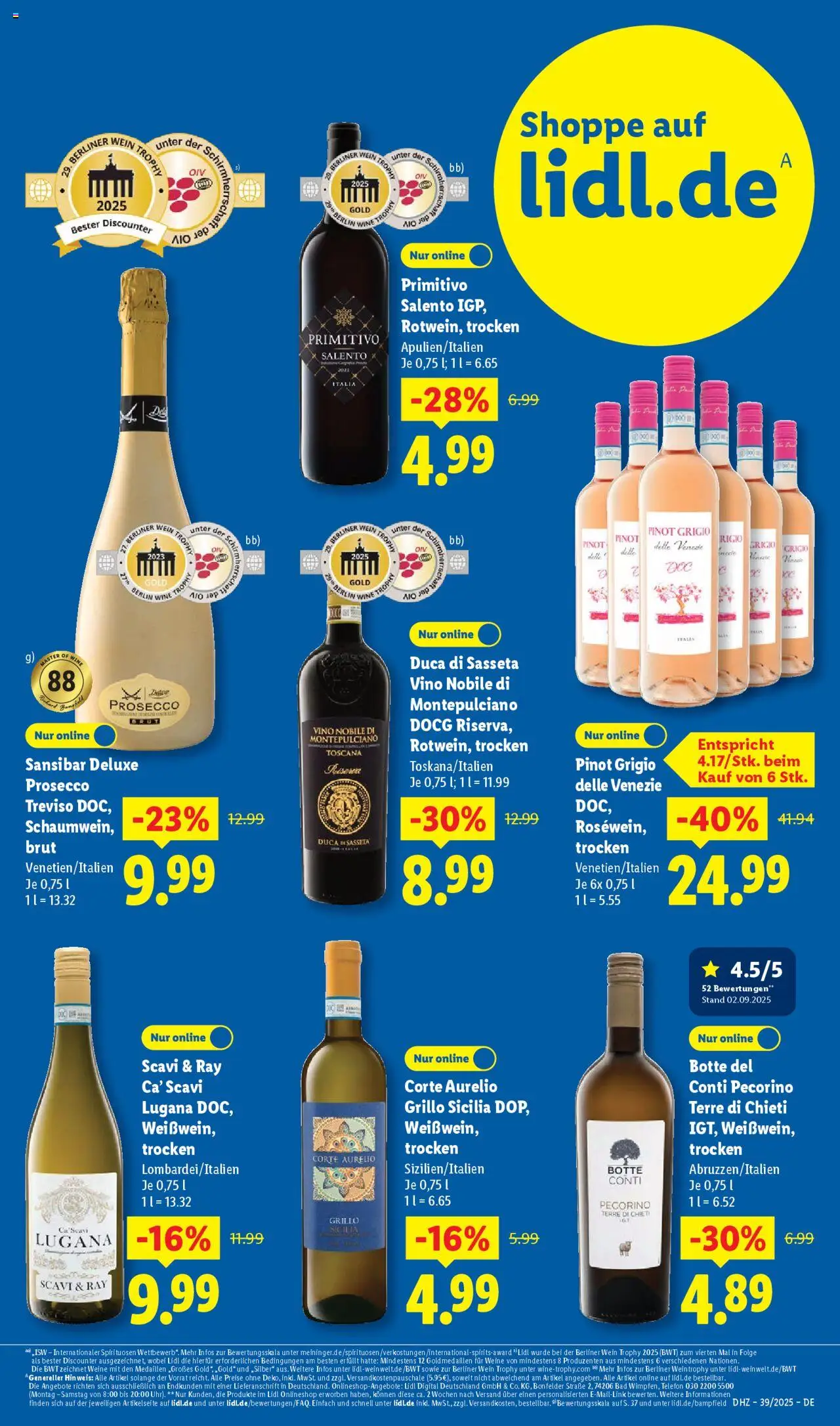 Lidl Prospekt München – gültig ab 22.09.2025 | Seite: 53 | Produkte: Bad, Prosecco, Wein, Telefon