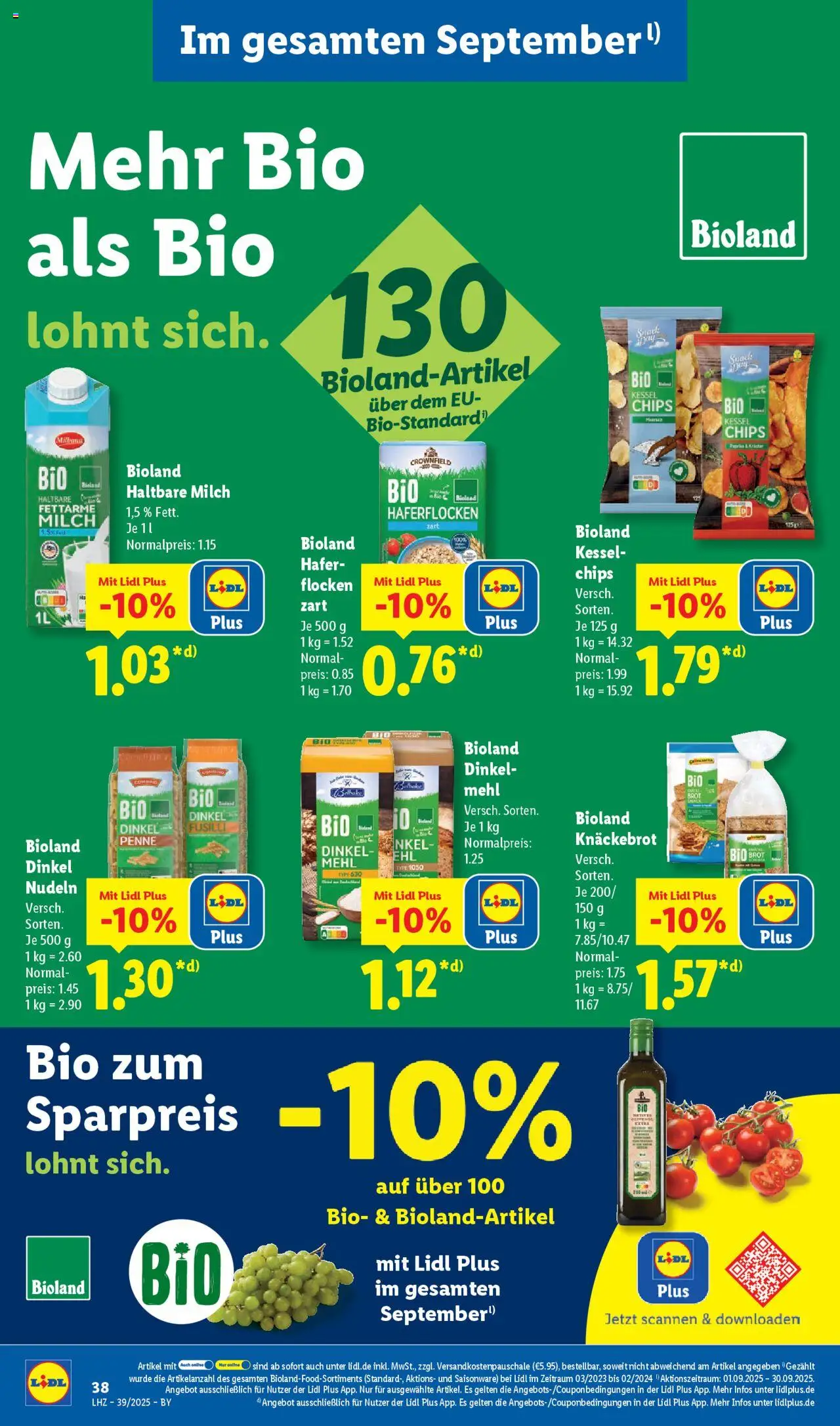 Lidl Prospekt München – gültig ab 22.09.2025 | Seite: 54 | Produkte: Mehl, Brot, Nudeln, Flocken