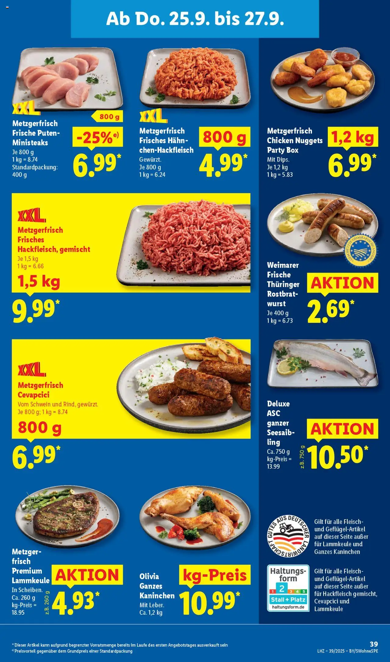 Lidl Prospekt München – gültig ab 22.09.2025 | Seite: 55 | Produkte: Lammkeule, Box, Wurst, Fleisch