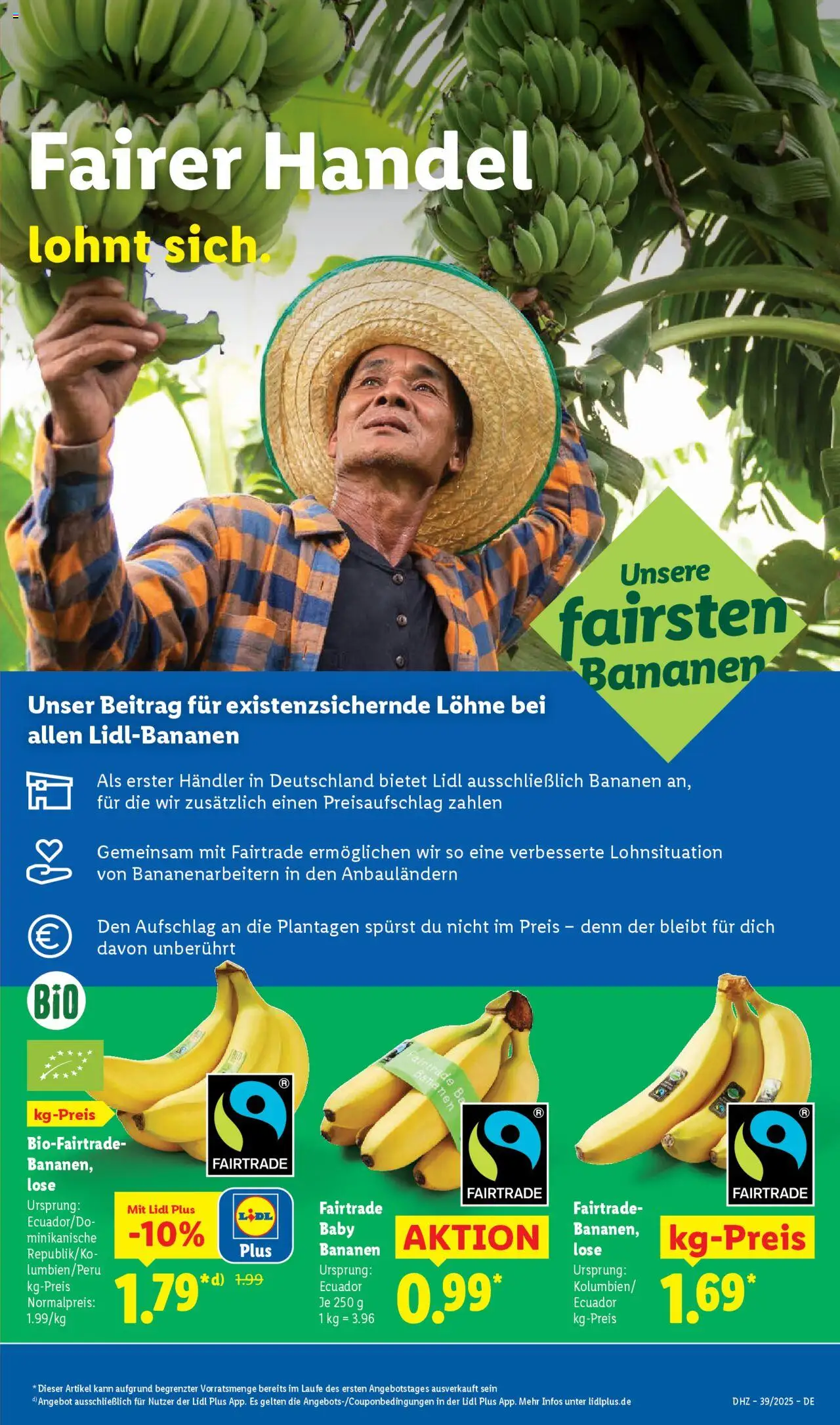 Lidl Prospekt München – gültig ab 22.09.2025 | Seite: 61 | Produkte: Bananen
