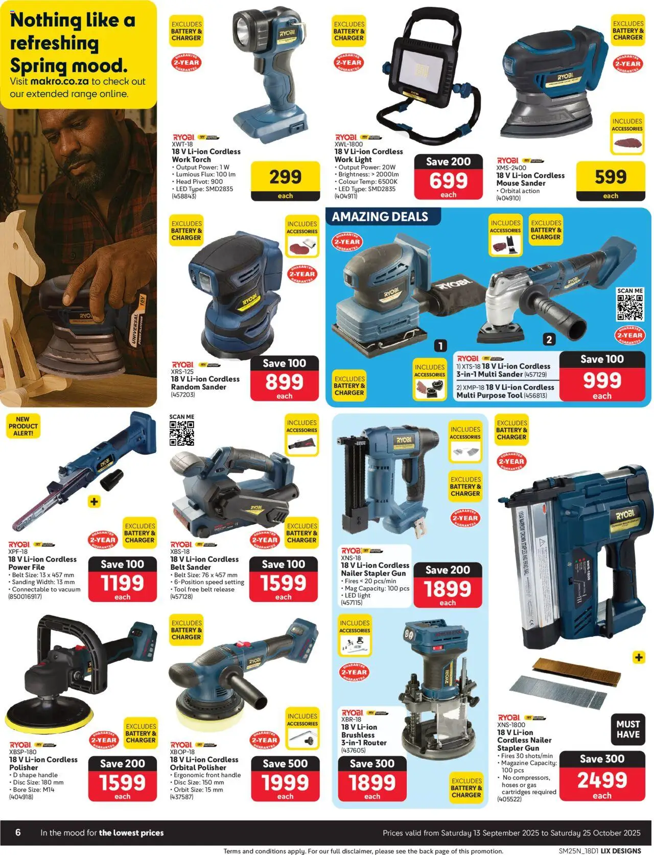 New Makro catalogue – valid from 13.09.2025 | Page: 6 | Products: Router, Mouse, Charger, Light