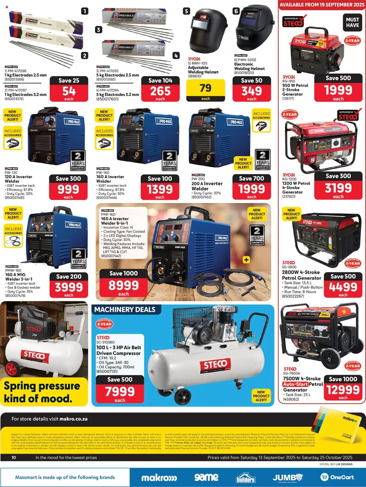 New Makro catalogue – valid from 13.09.2025 | Page: 10 | Products: Tank, Fan, Compressor, Oil