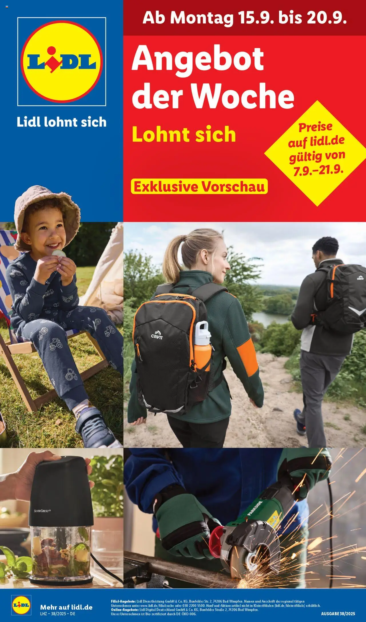 Lidl Prospekt Uffenheim	 – gültig ab 15.09.2025 | Seite: 1 | Produkte: Bad