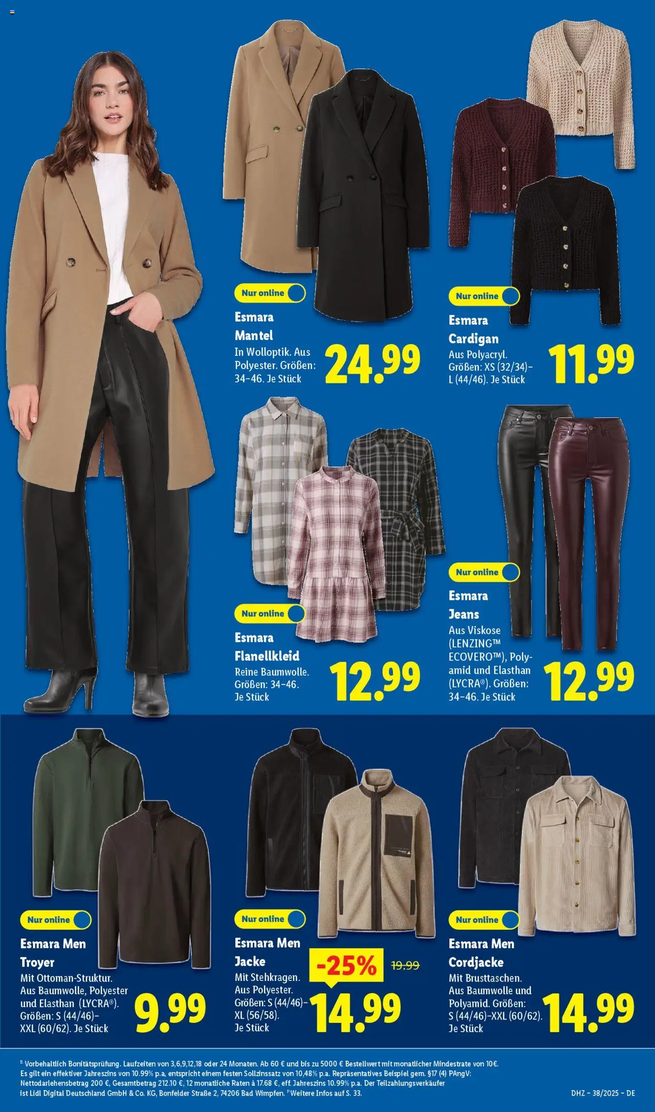 Lidl Prospekt Uffenheim	 – gültig ab 15.09.2025 | Seite: 15 | Produkte: Bad, Jacke, Mantel, Jeans