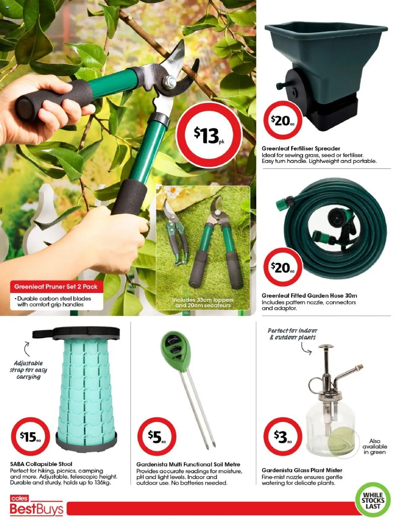 Coles catalogue - valid from 12.09.2025 | Page: 2 | Products: Stool, Plant, Soil, Batteries