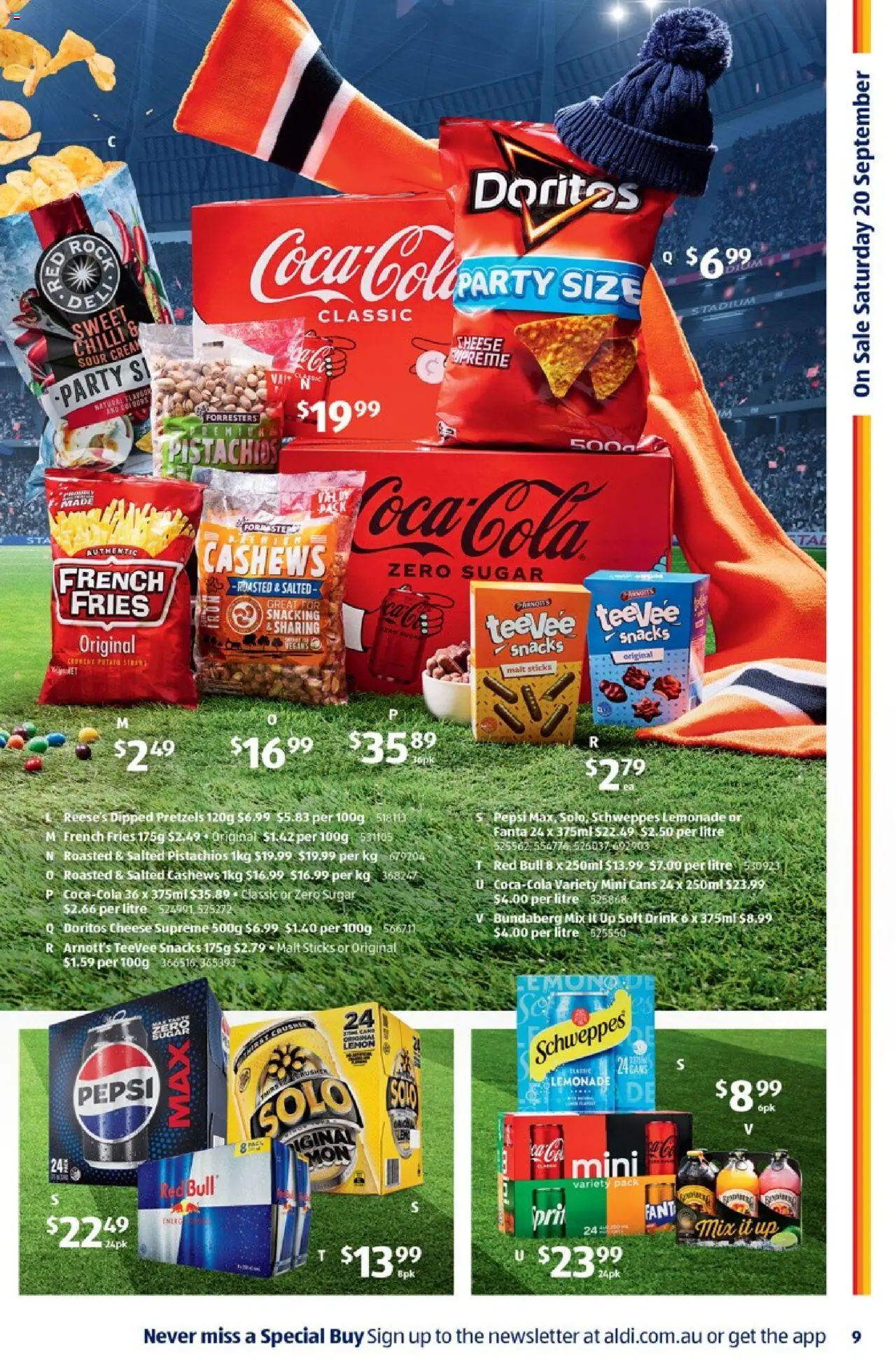 Aldi catalogue - valid from 17.09.2025 | Page: 9 | Products: Sour cream, Pepsi, Sugar, Chilli