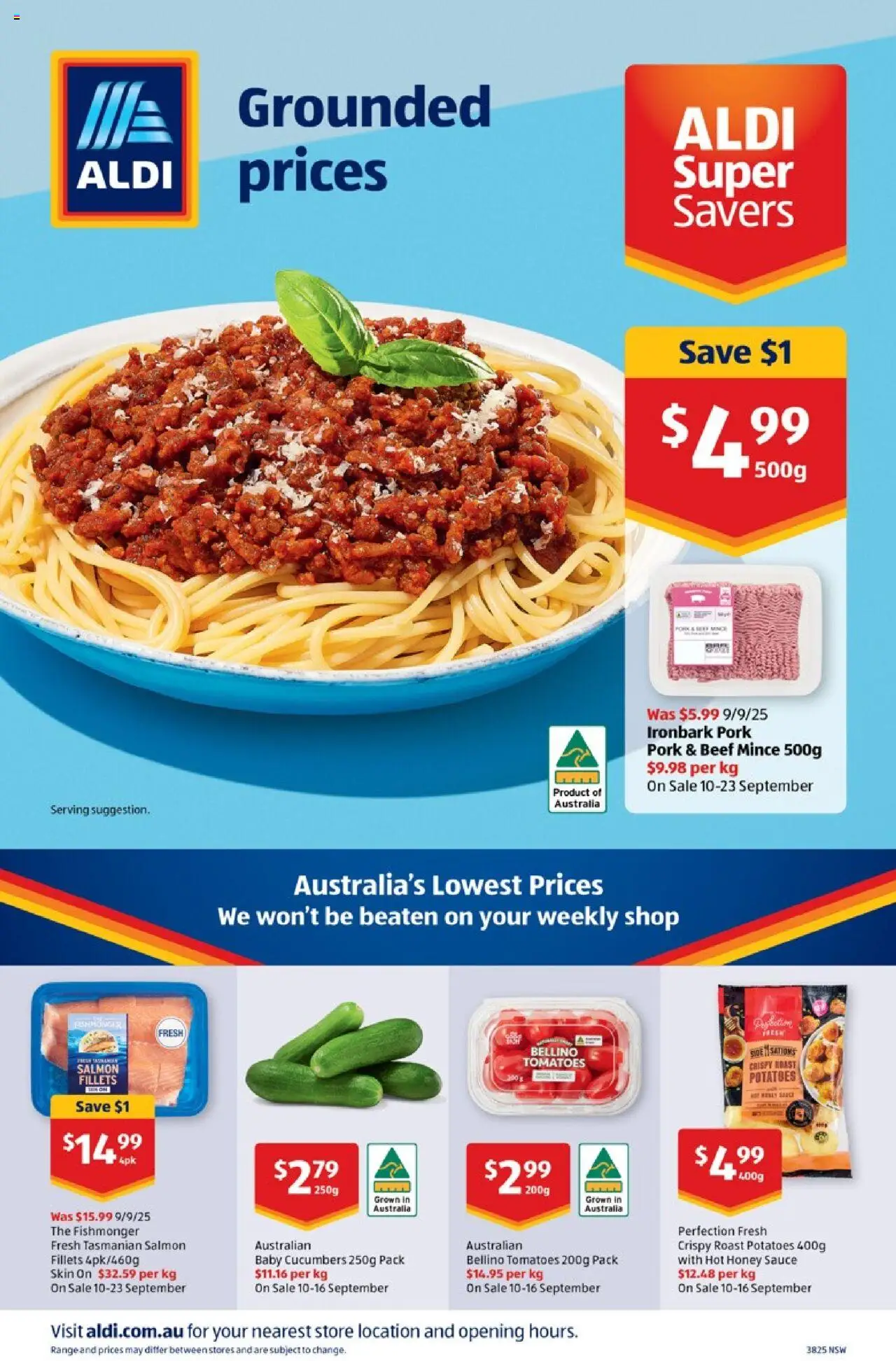 Aldi catalogue - valid from 17.09.2025 | Page: 24 | Products: Pork, Tomatoes, Cucumbers, Potatoes