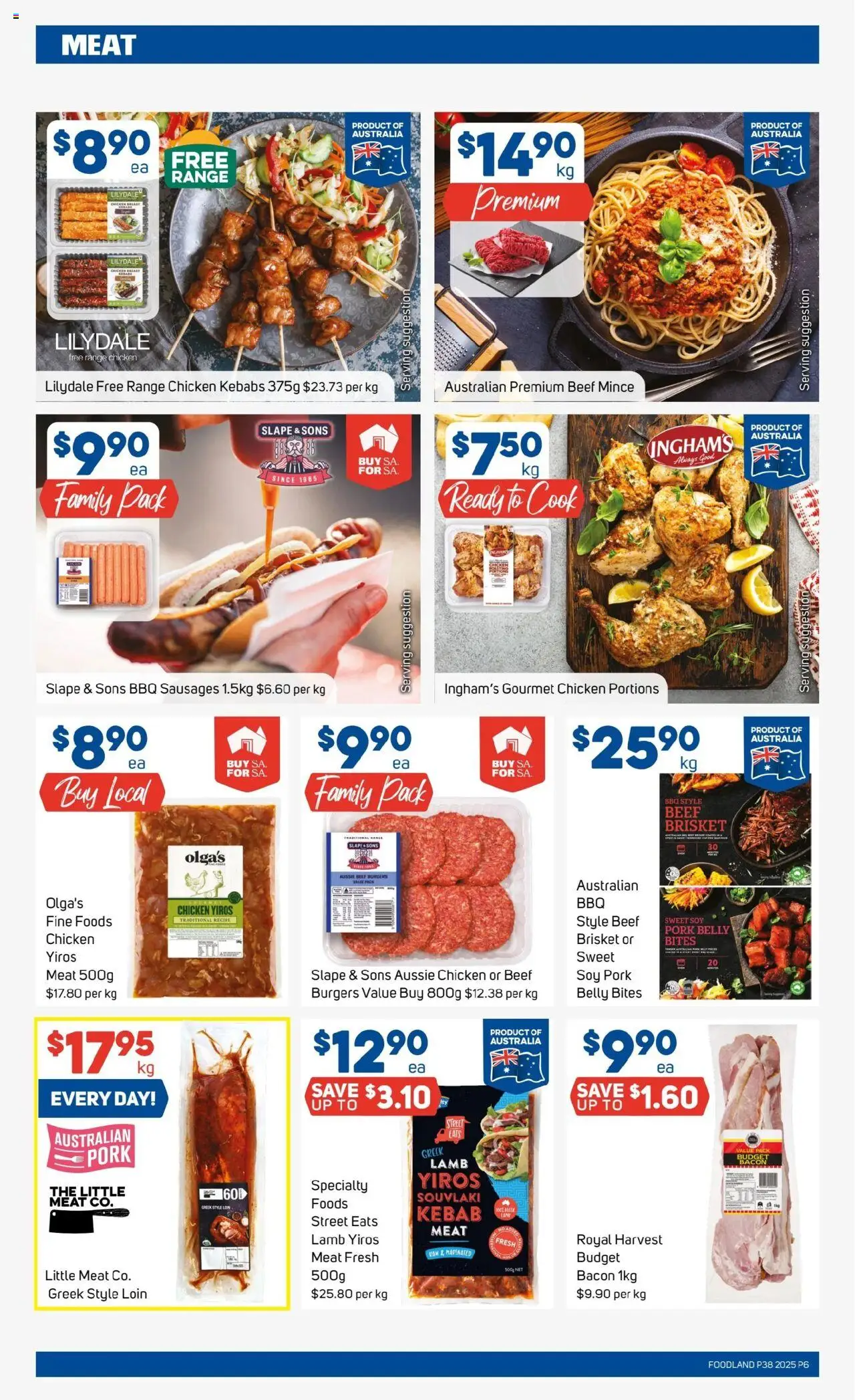 Foodland catalogue - valid from 17.09.2025 | Page: 6 | Products: Bacon, Chicken, Pork, Lamb