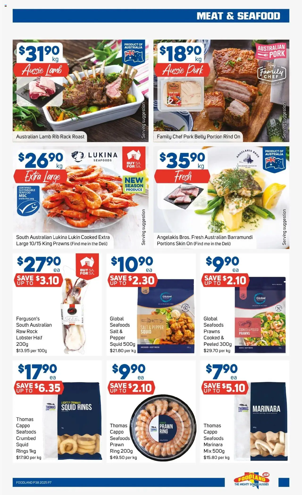 Foodland catalogue - valid from 17.09.2025 | Page: 7 | Products: Lobster, Prawns, Sustainable, Pepper