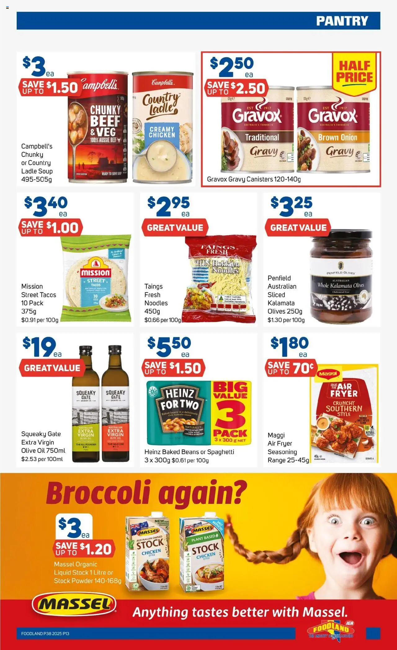 Foodland catalogue - valid from 17.09.2025 | Page: 13 | Products: Powder, Oil, Beef, Olives