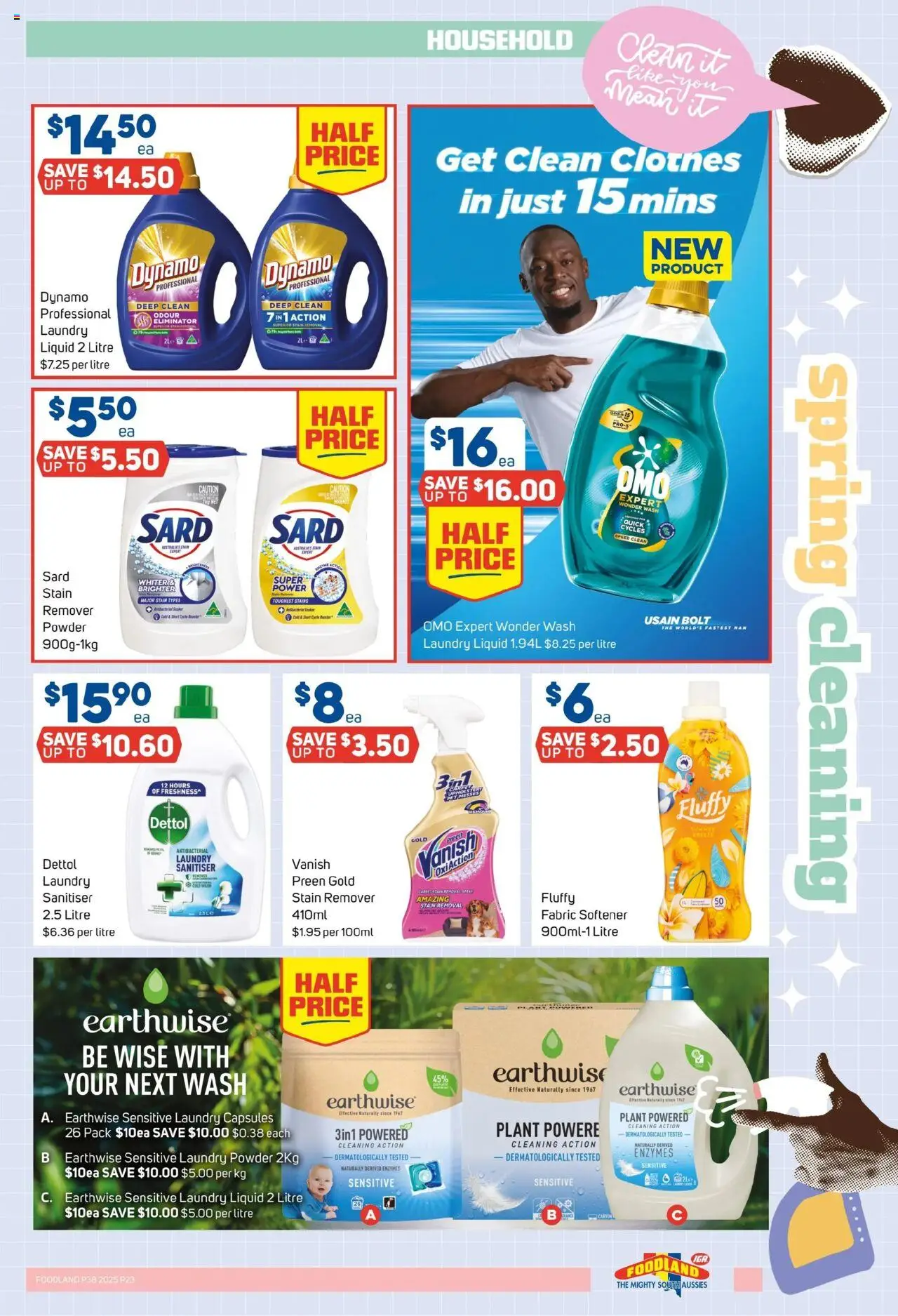 Foodland catalogue - valid from 17.09.2025 | Page: 23 | Products: Powder, Plant, Fabric softener, Stain remover