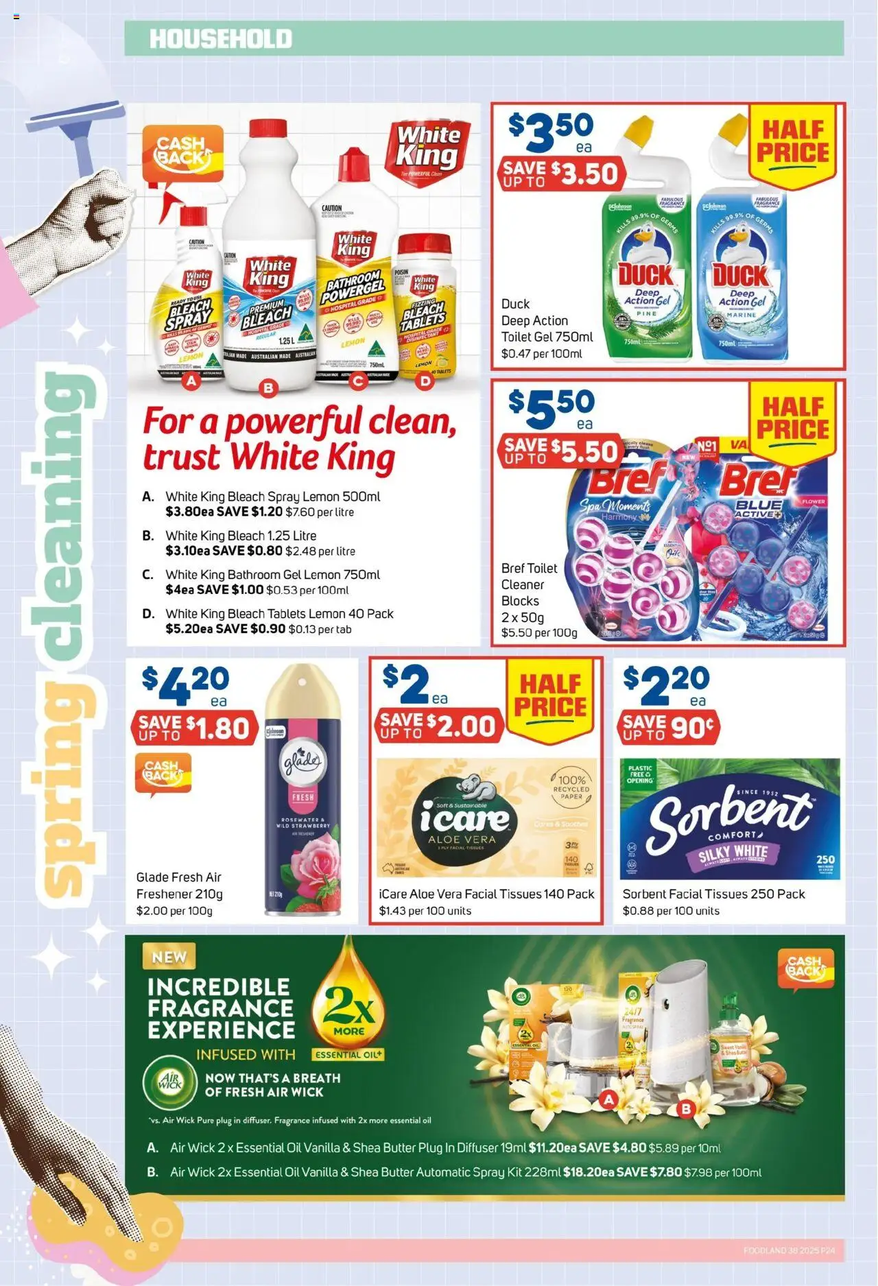 Foodland catalogue - valid from 17.09.2025 | Page: 24 | Products: Household, Fragrance, Duck, Tablets