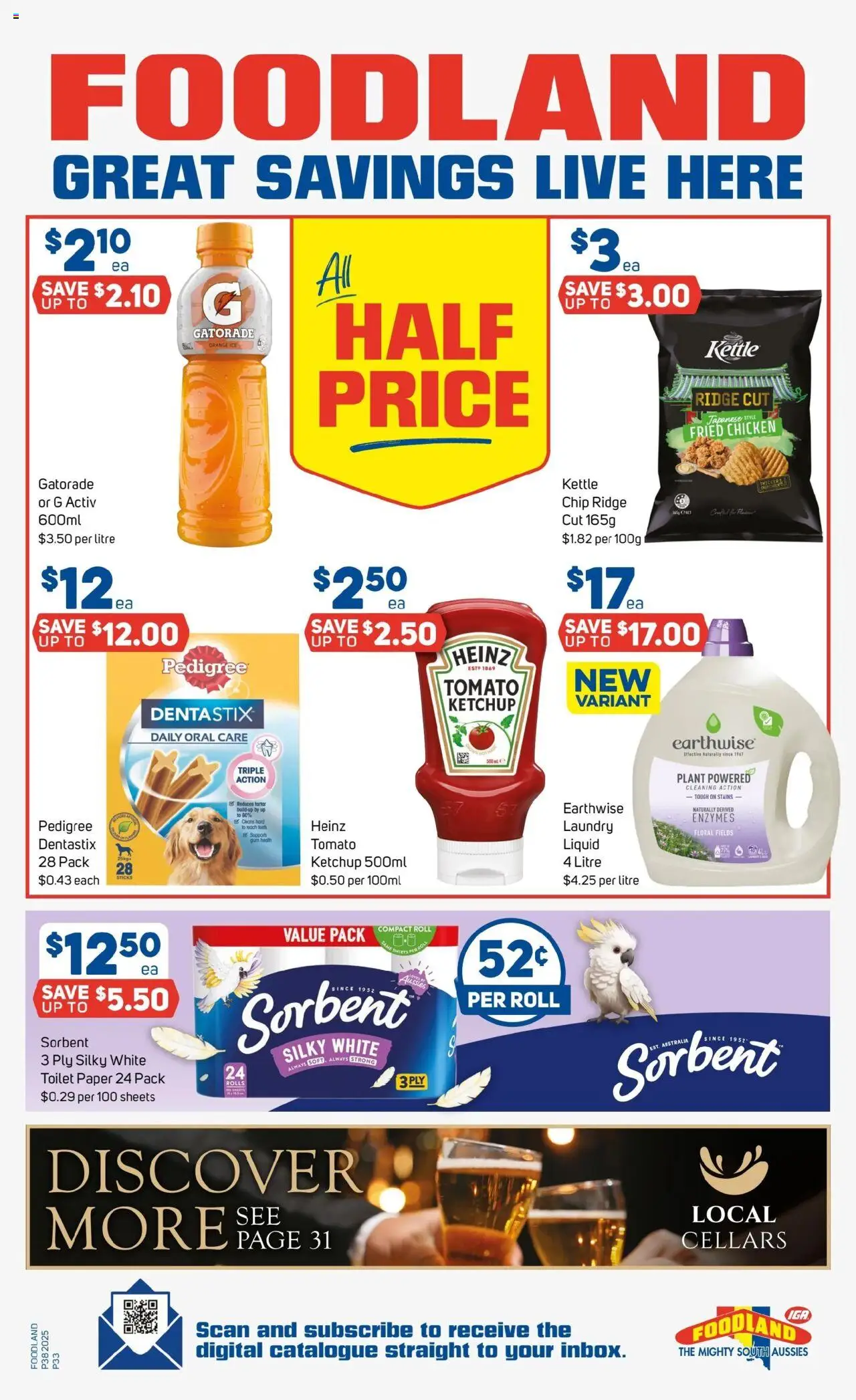 Foodland catalogue - valid from 17.09.2025 | Page: 33 | Products: Gum, Toilet paper, Digital, Kettle