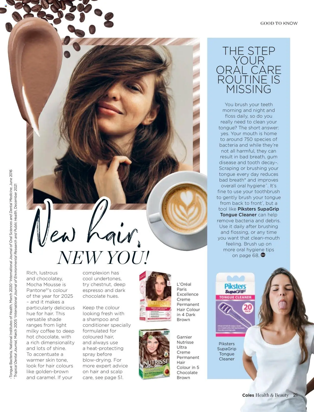 Coles catalogue - valid from 07.04.2025 | Page: 21 | Products: Coffee, Chocolate, Hair colour, Toothbrush