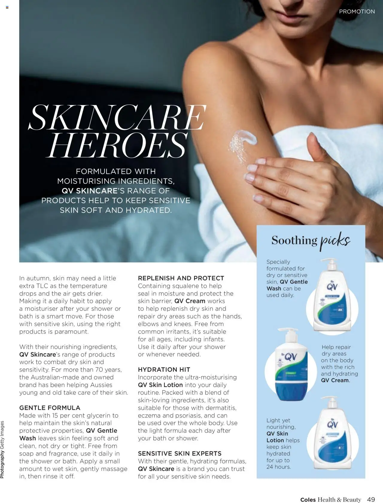 Coles catalogue - valid from 07.04.2025 | Page: 49 | Products: Bath, Shower, Light, Sensitive skin