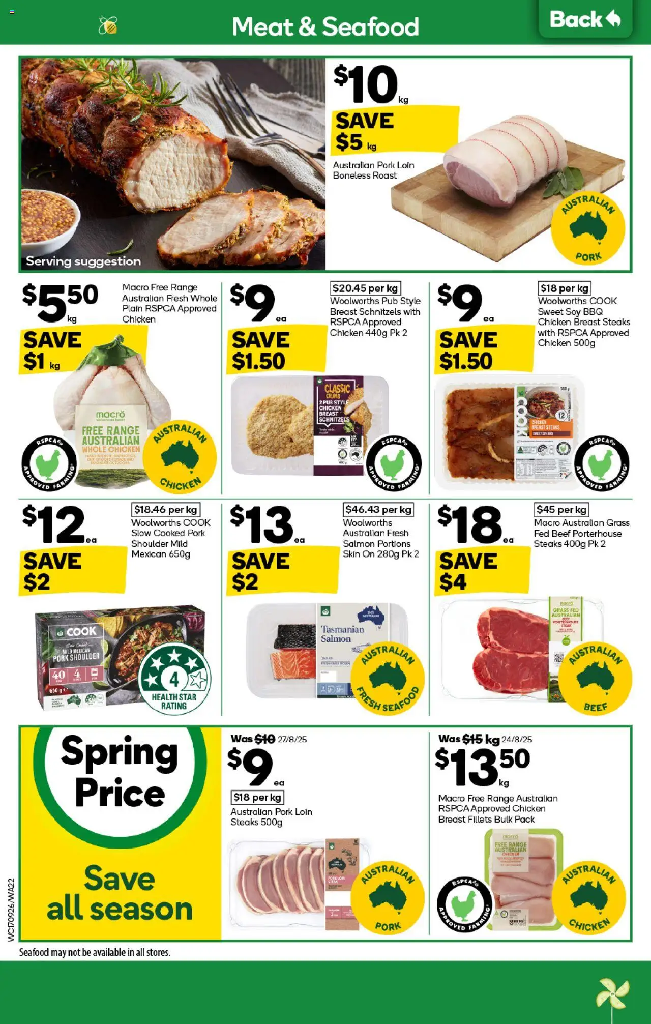 Woolworths catalogue - valid from 17.09.2025 | Page: 20 | Products: Grass, Chicken, Pork, Beef