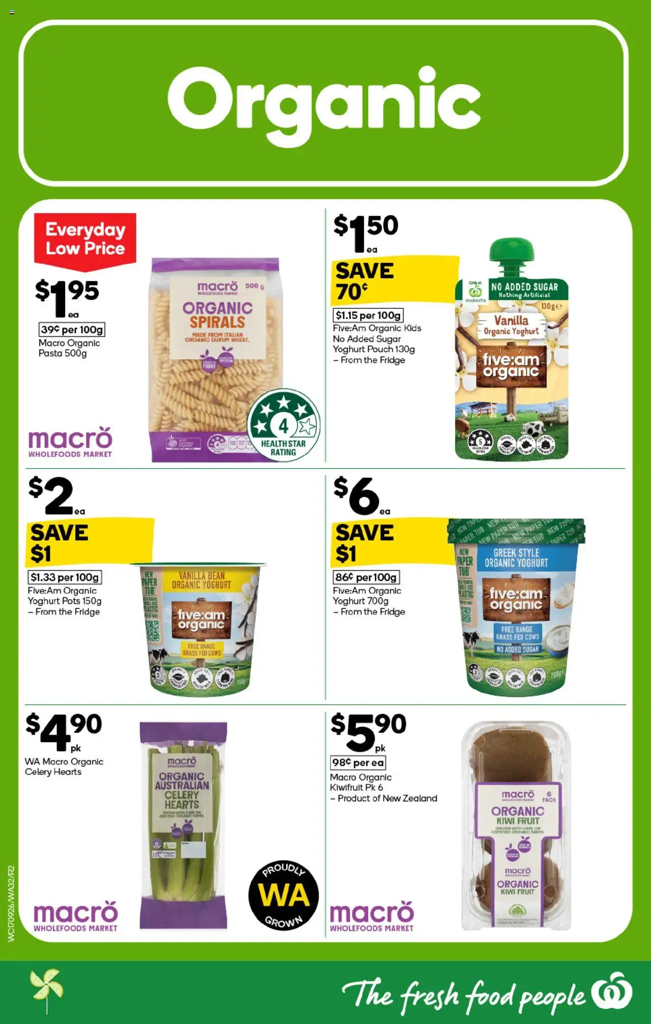 Woolworths catalogue - valid from 17.09.2025 | Page: 30 | Products: Grass, Yoghurt, Kiwifruit, Sugar
